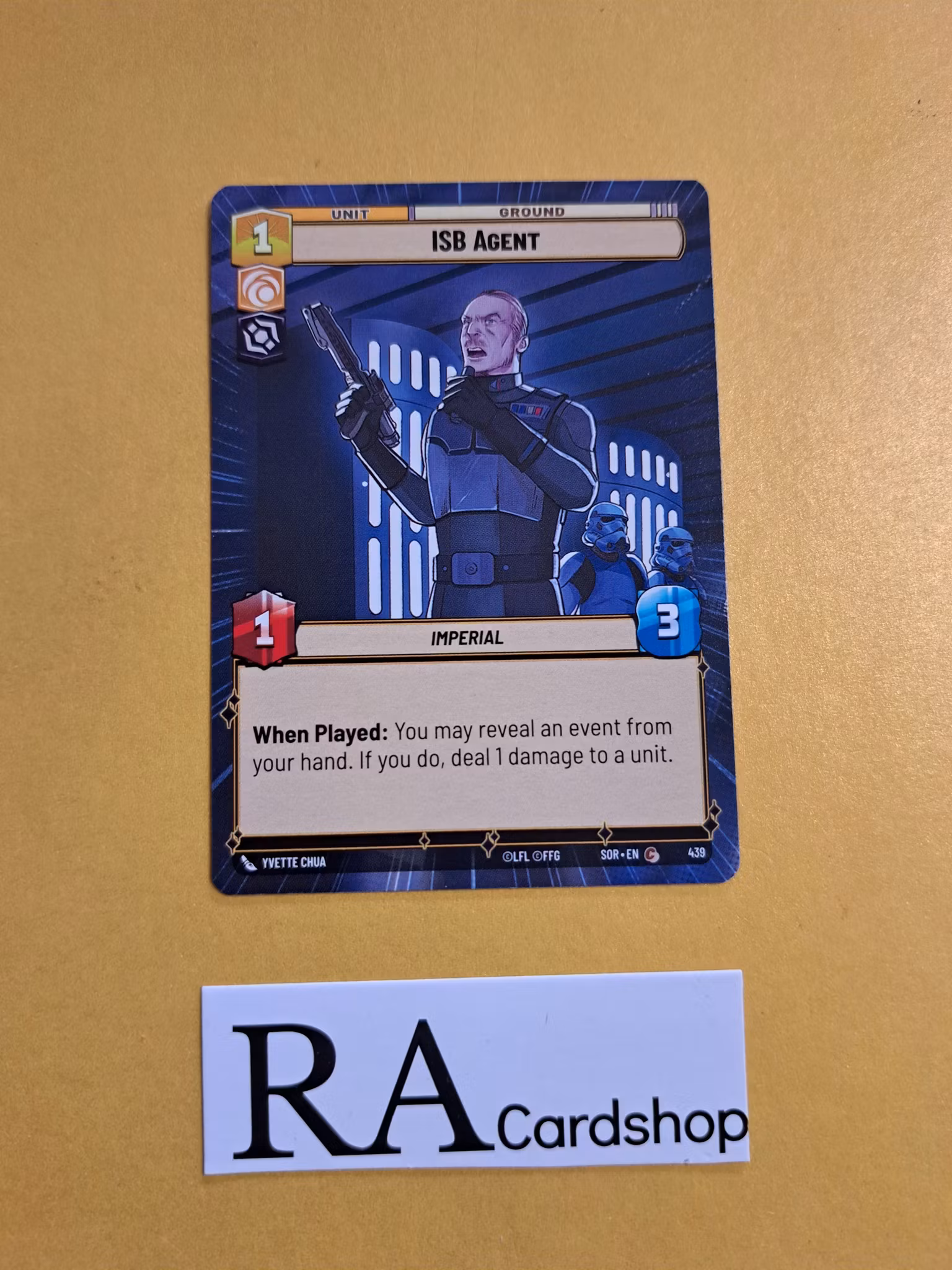 ISB Agent Common 439 Spark of the Rebellion (SOR) Star Wars Unlimited