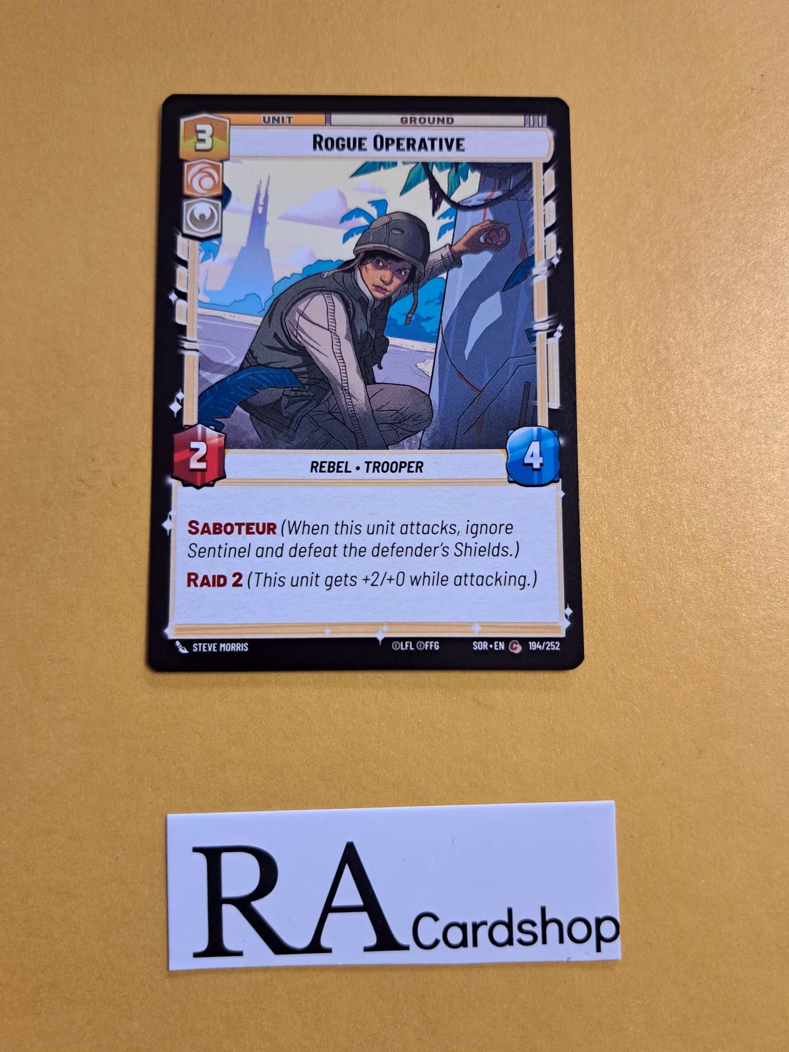 Rogue Operative Common 194/252 Spark of the Rebellion (SOR) Star Wars Unlimited