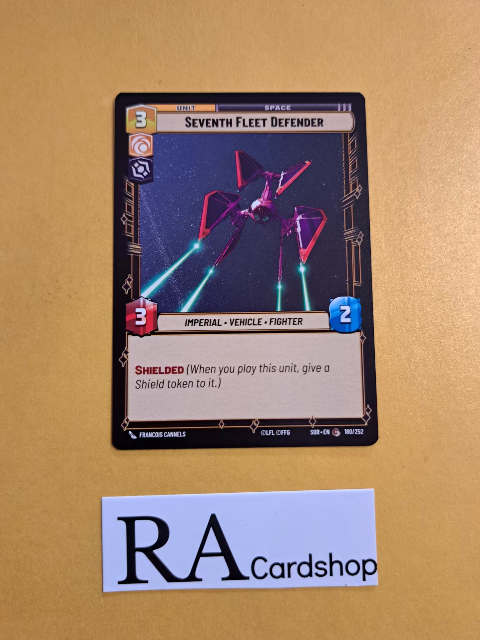 Seventh Fleet Defender Common 180/252 Spark of the Rebellion (SOR) Star Wars Unlimited