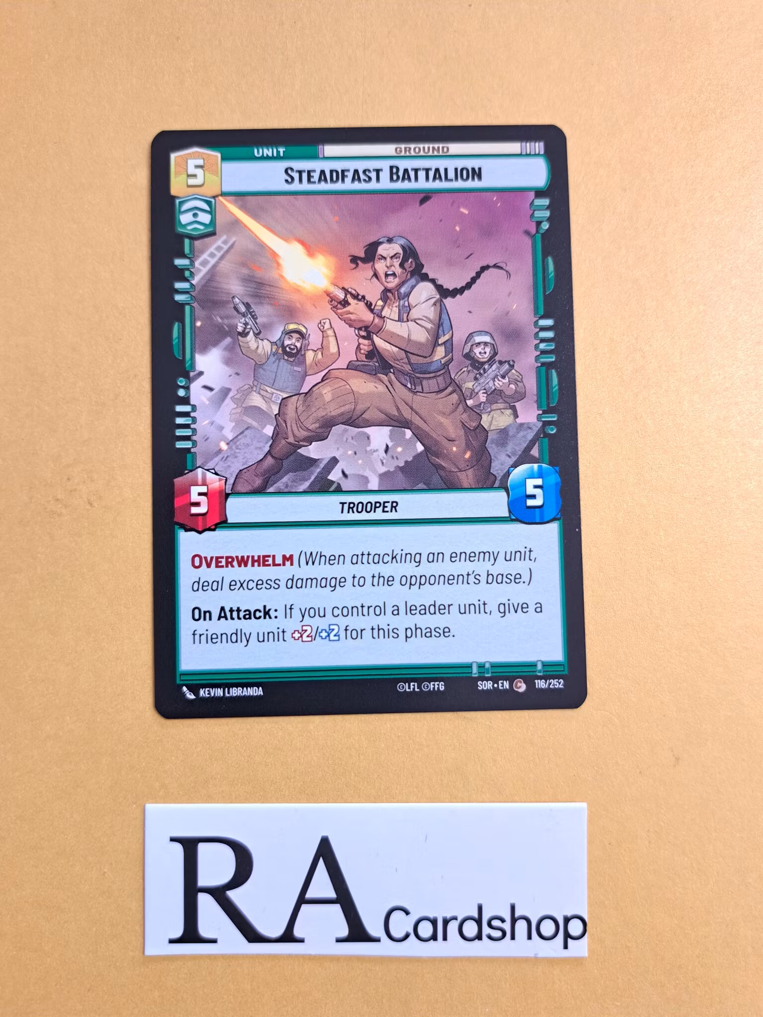 Steadfast Battalion Common 116/252 Spark of the Rebellion (SOR) Star Wars Unlimited