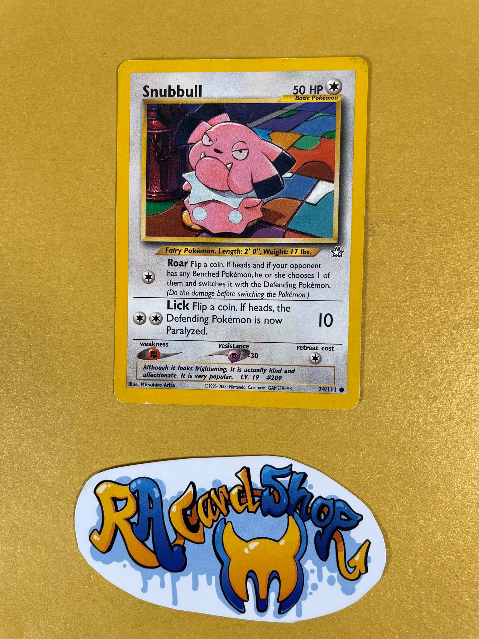 Snubbull Common 74/111 Neo Genesis Pokemon