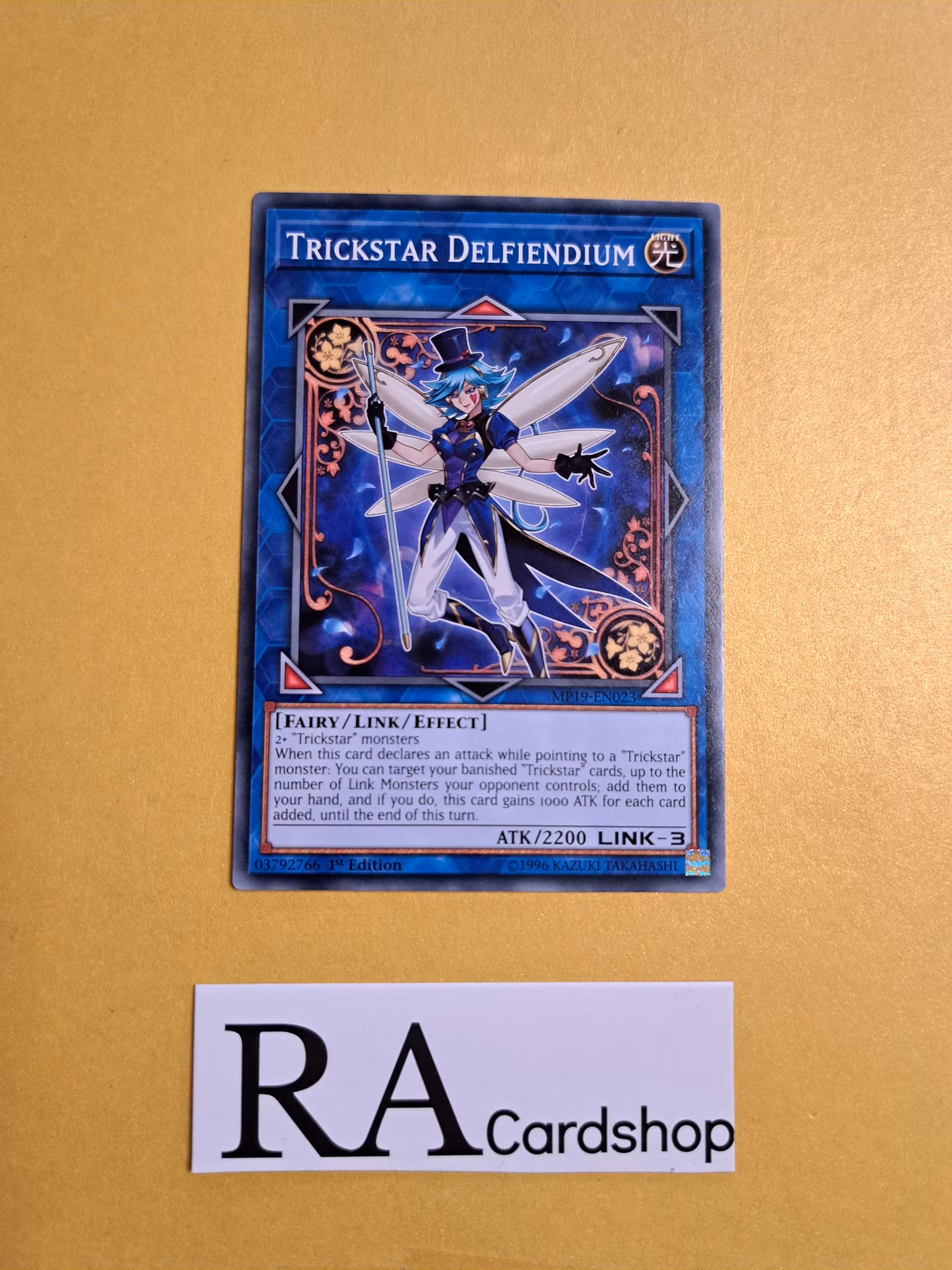 Trickstar Delfiendium Common MP19-EN023 1st Edition Gold Sarcophagus Tin Mega Pack 2019 MP19 Yu-Gi-Oh
