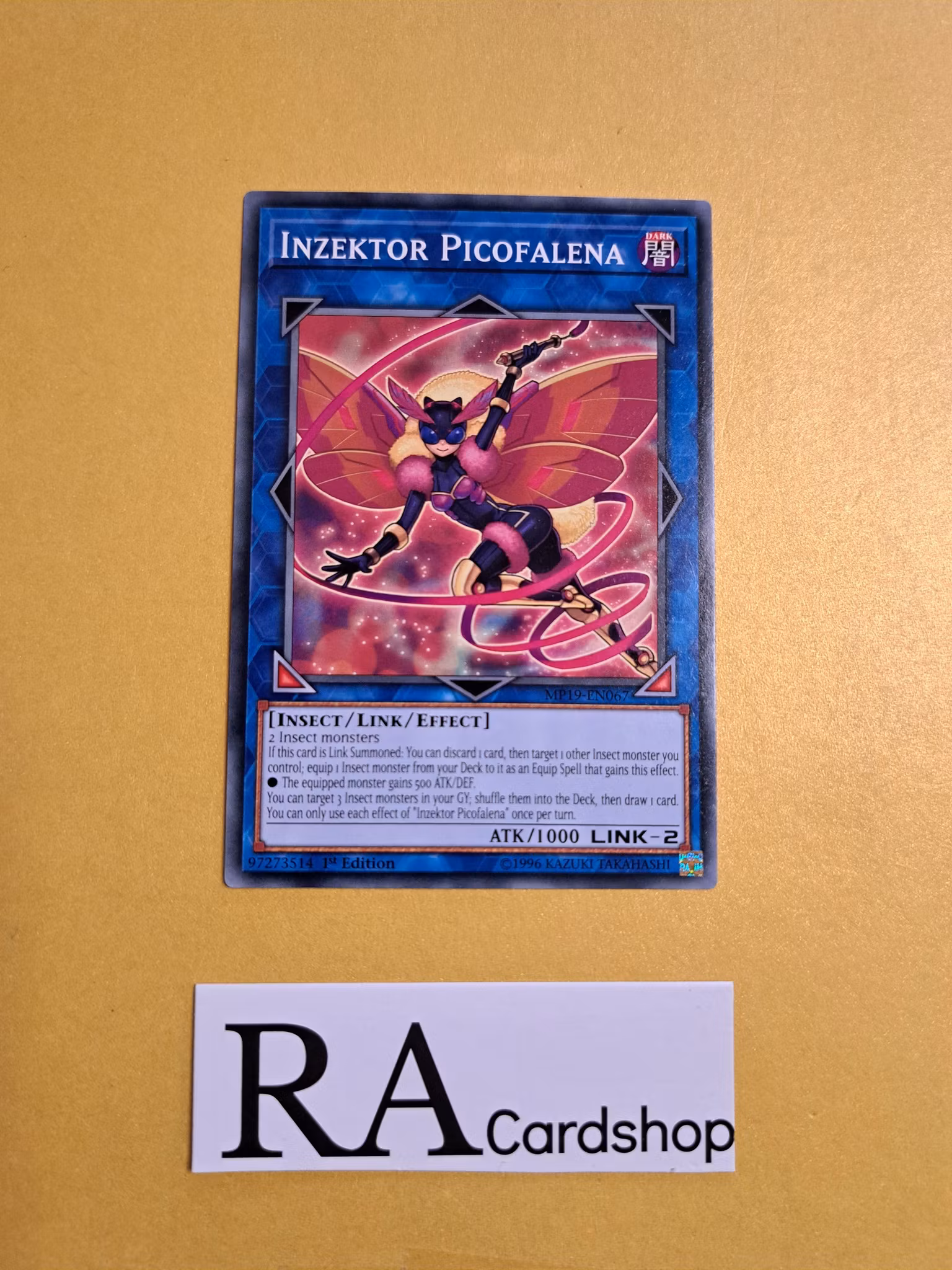 Inzektor Picofalena Common MP19-EN067 1st Edition Gold Sarcophagus Tin Mega Pack 2019 MP19 Yu-Gi-Oh