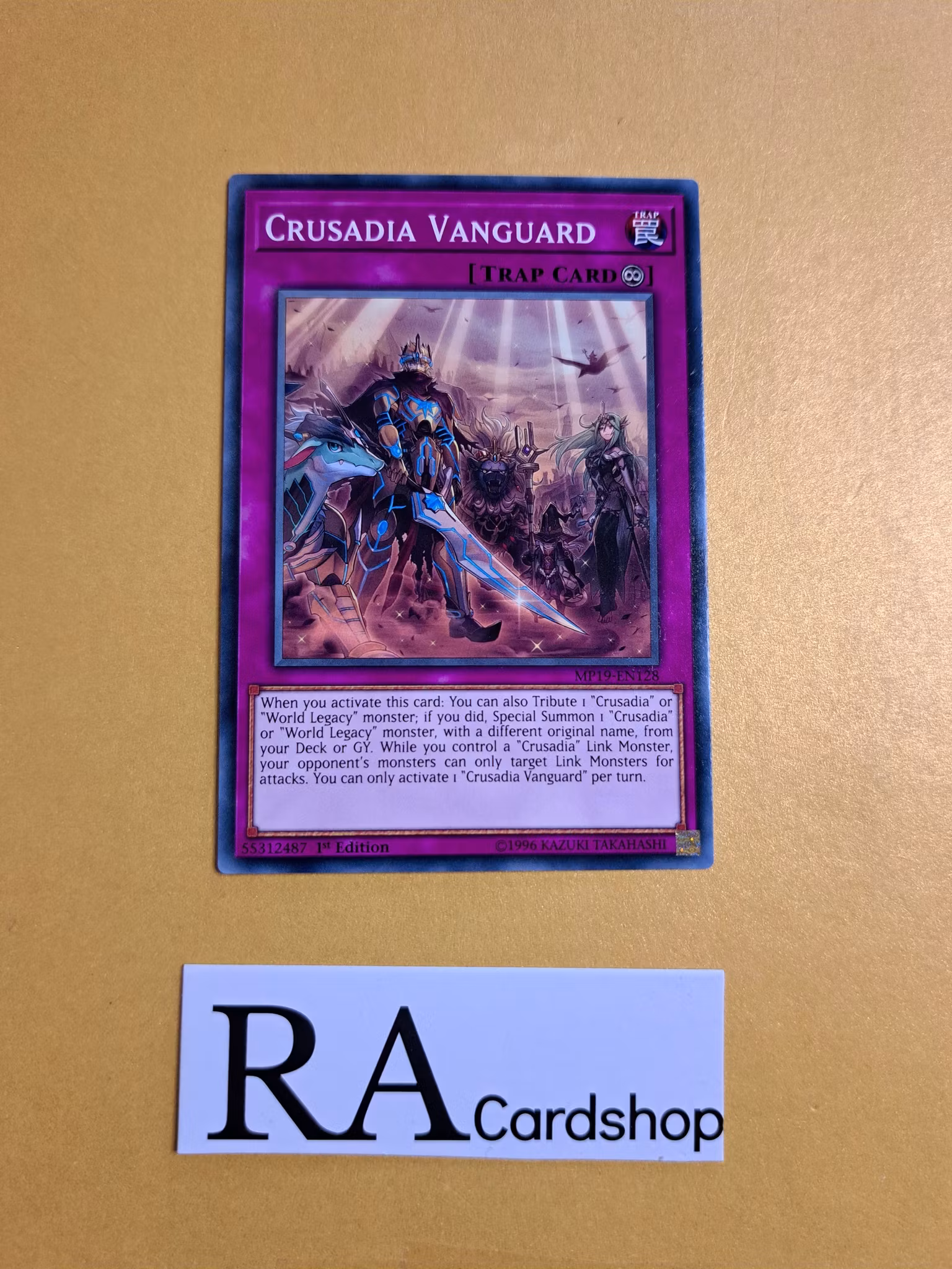 Crusadia Vanguard Common MP19-EN128 1st Edition Gold Sarcophagus Tin Mega Pack 2019 MP19 Yu-Gi-Oh