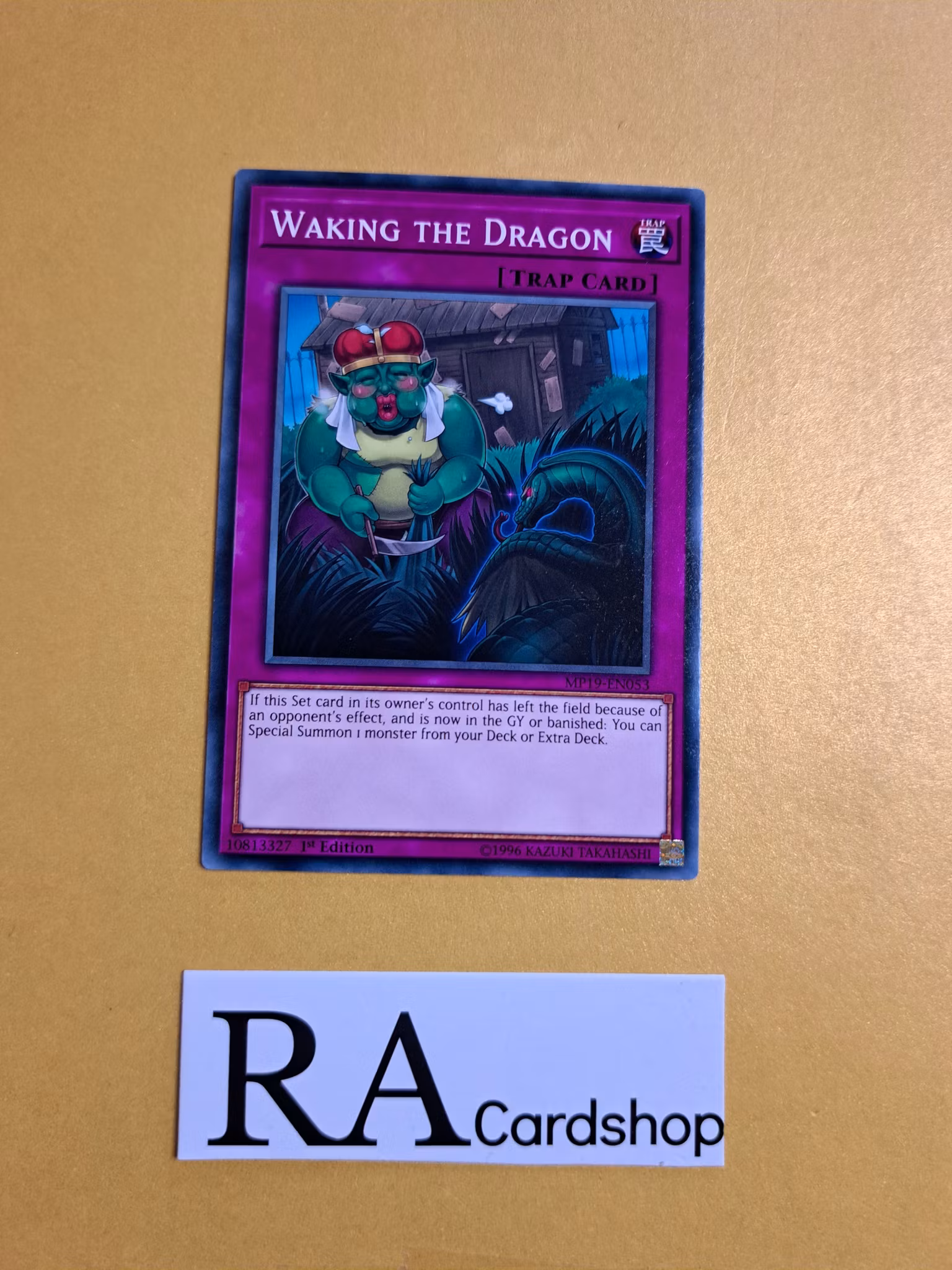 Waking The Dragon Common MP19-EN053 1st Edition Gold Sarcophagus Tin Mega Pack 2019 MP19 Yu-Gi-Oh