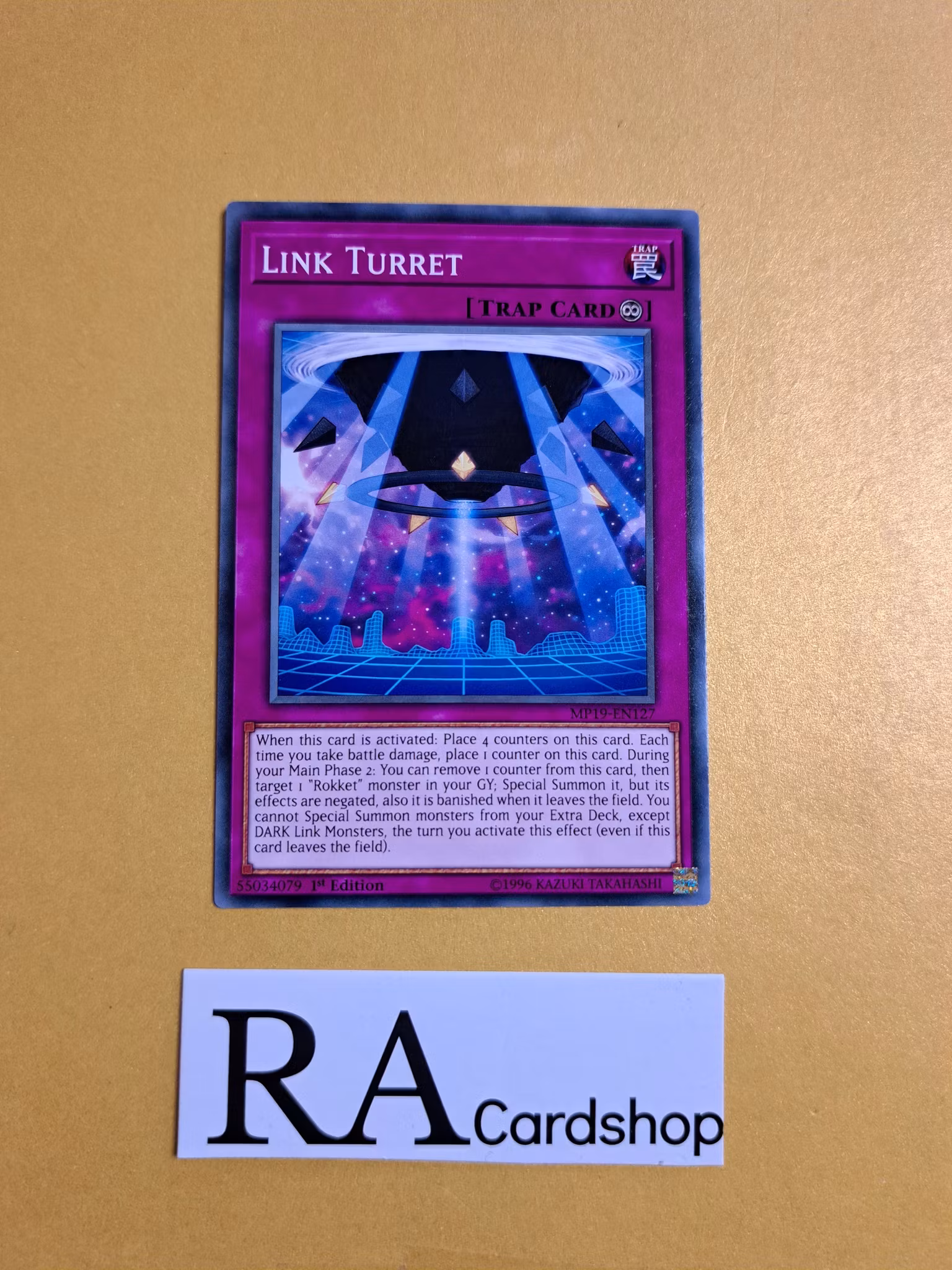 Link Turret Common MP19-EN127 1st Edition Gold Sarcophagus Tin Mega Pack 2019 MP19 Yu-Gi-Oh