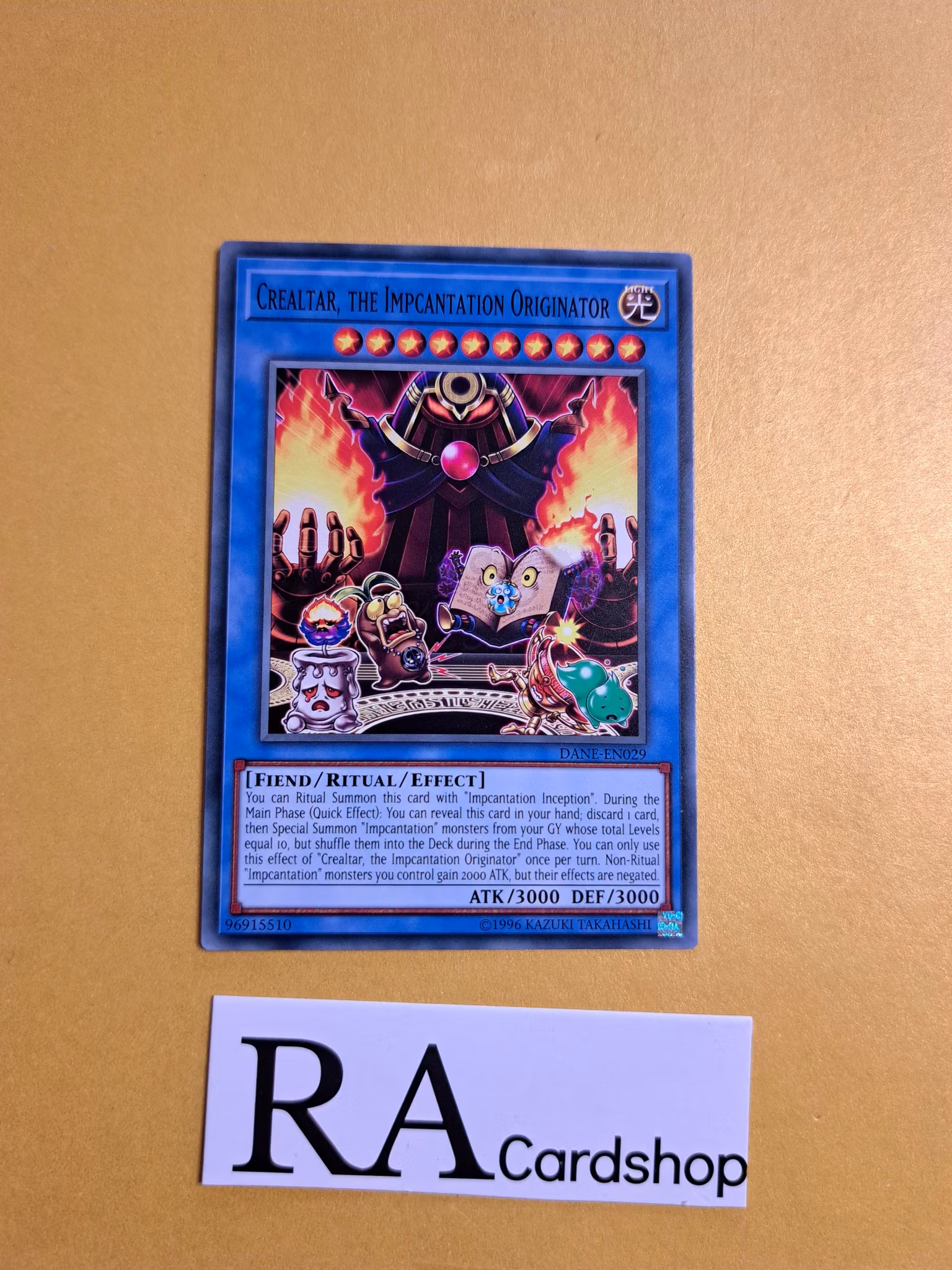 Crealtar The Impcantation Orginator Common DANE-EN029 Dark Neostorm DANE Yu-Gi-Oh