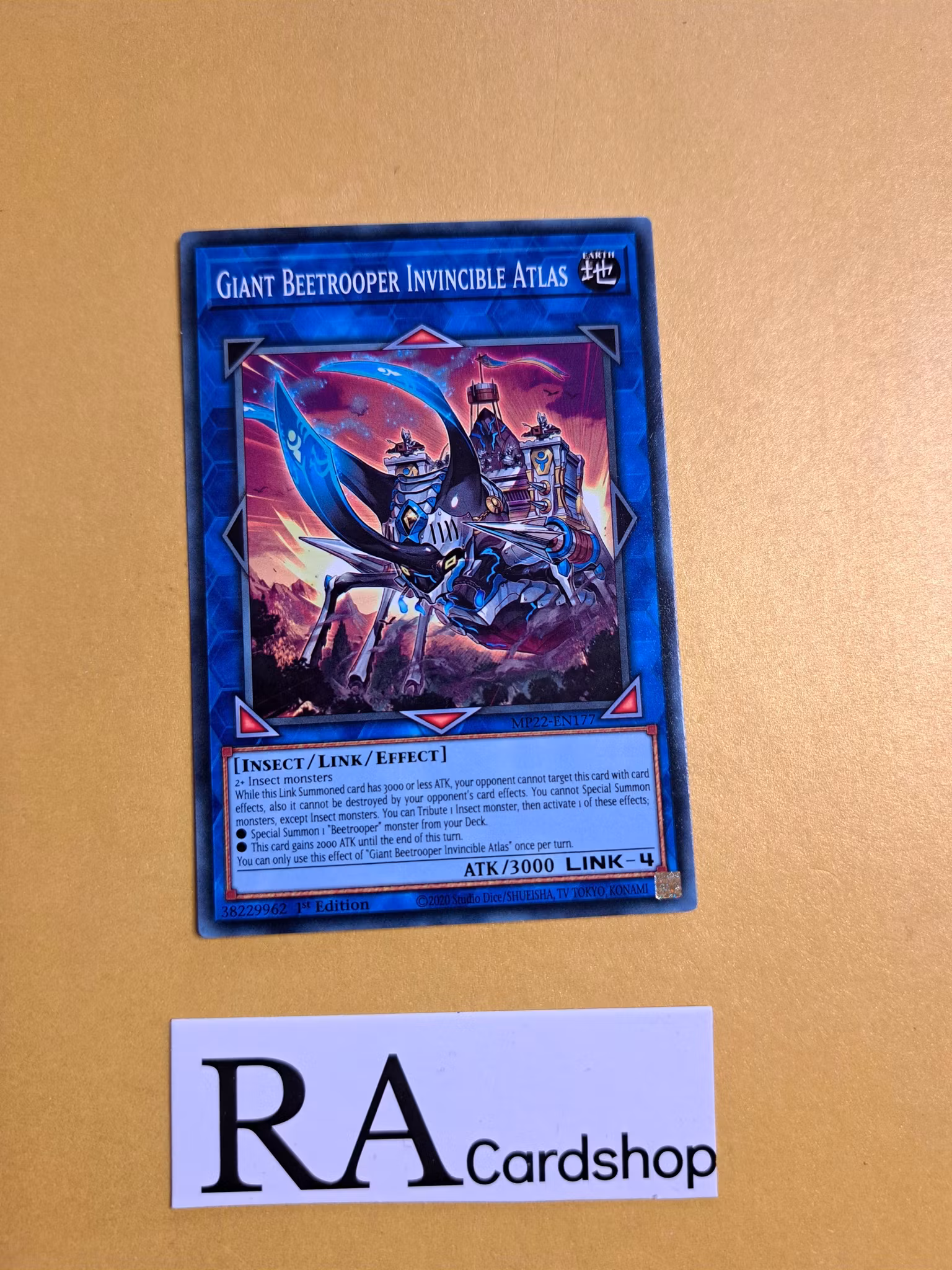 Giant Beetrooper Invincible Atlas Common MP22-EN177 1st Edition Tin of the Pharaohs Gods 2022 MP22 Yu-Gi-Oh