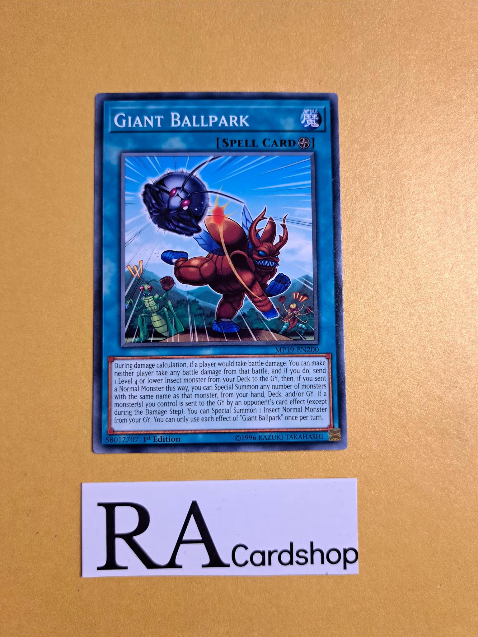 Giant Ballpark Common MP19-EN200 1st Edition Gold Sarcophagus Tin Mega Pack 2019 MP19 Yu-Gi-Oh