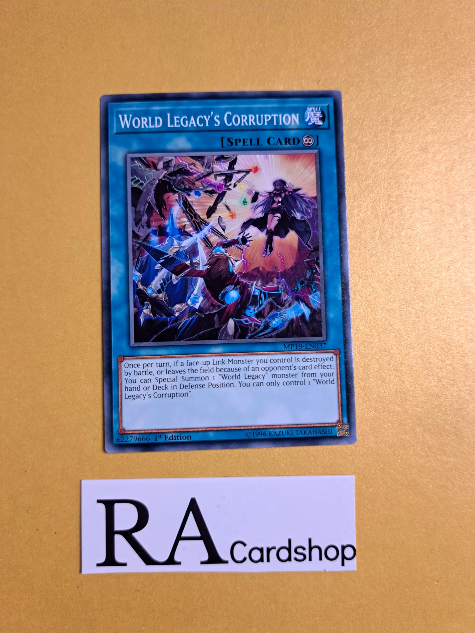 World Legacys Corruption Common MP19-EN037 1st Edition Gold Sarcophagus Tin Mega Pack 2019 MP19 Yu-Gi-Oh