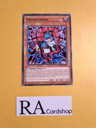 Prompthorn Common MP19-EN001 1st Edition Gold Sarcophagus Tin Mega Pack 2019 MP19 Yu-Gi-Oh