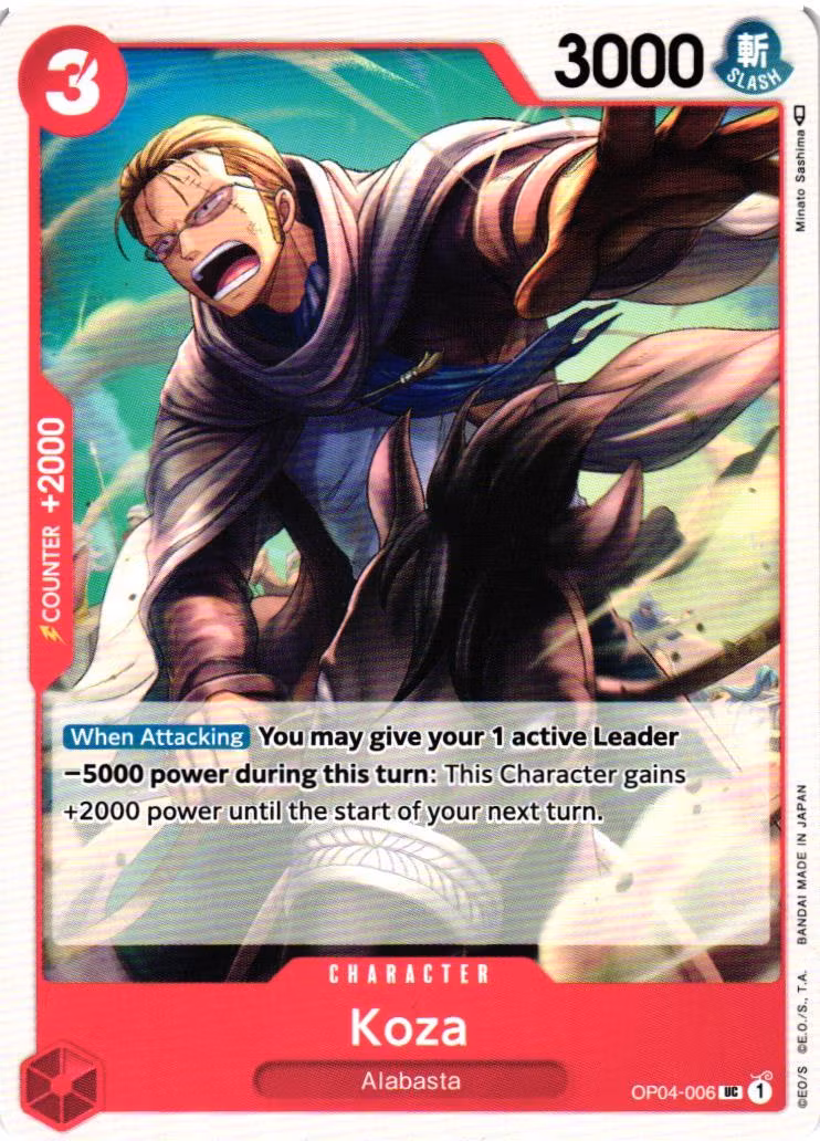 Koza Uncommon OP04-006 Kingdoms of Intrigue OP04 One Piece