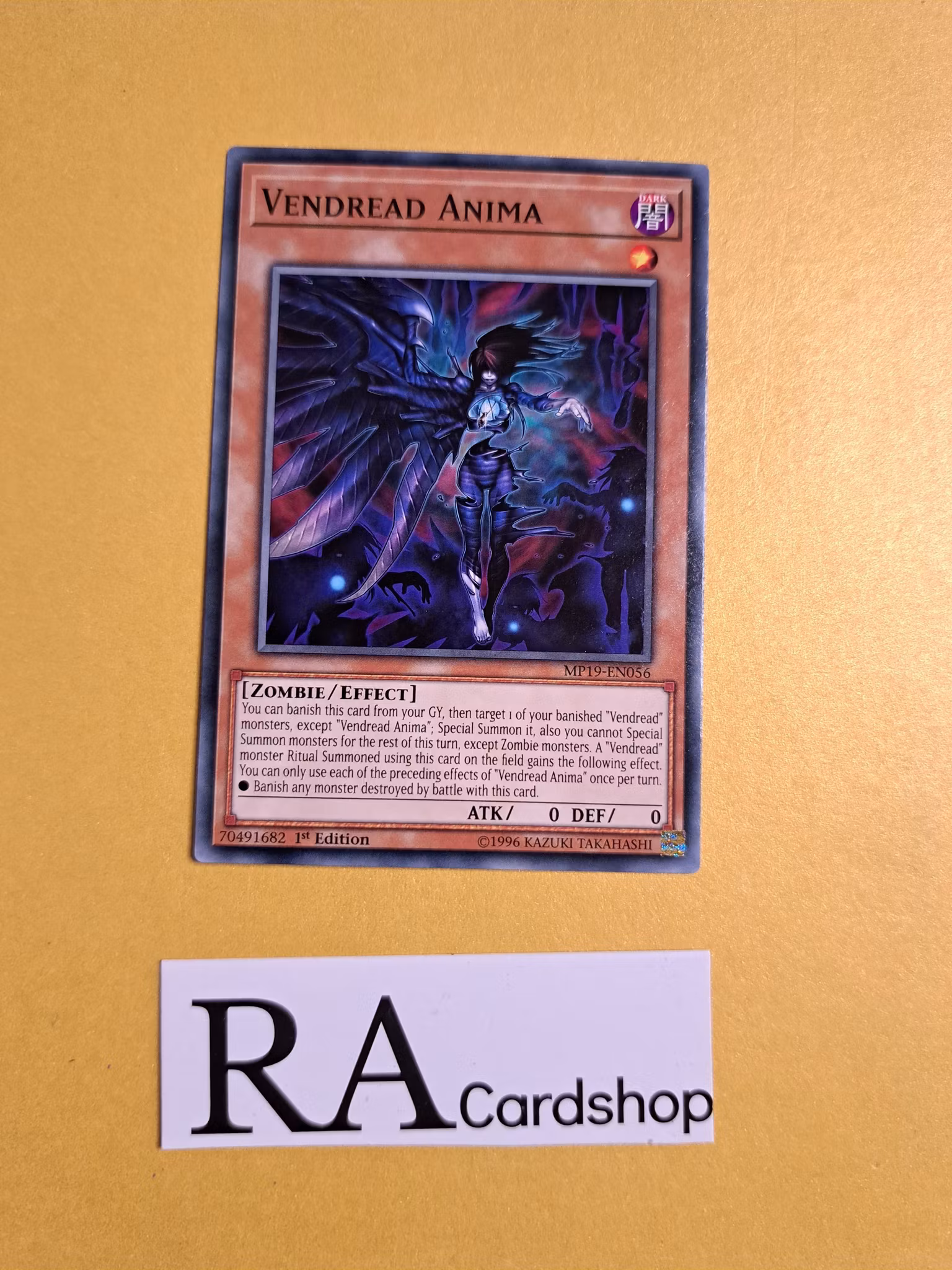 Vendread Anima Common MP19-EN056 1st Edition Gold Sarcophagus Tin Mega Pack 2019 MP19 Yu-Gi-Oh