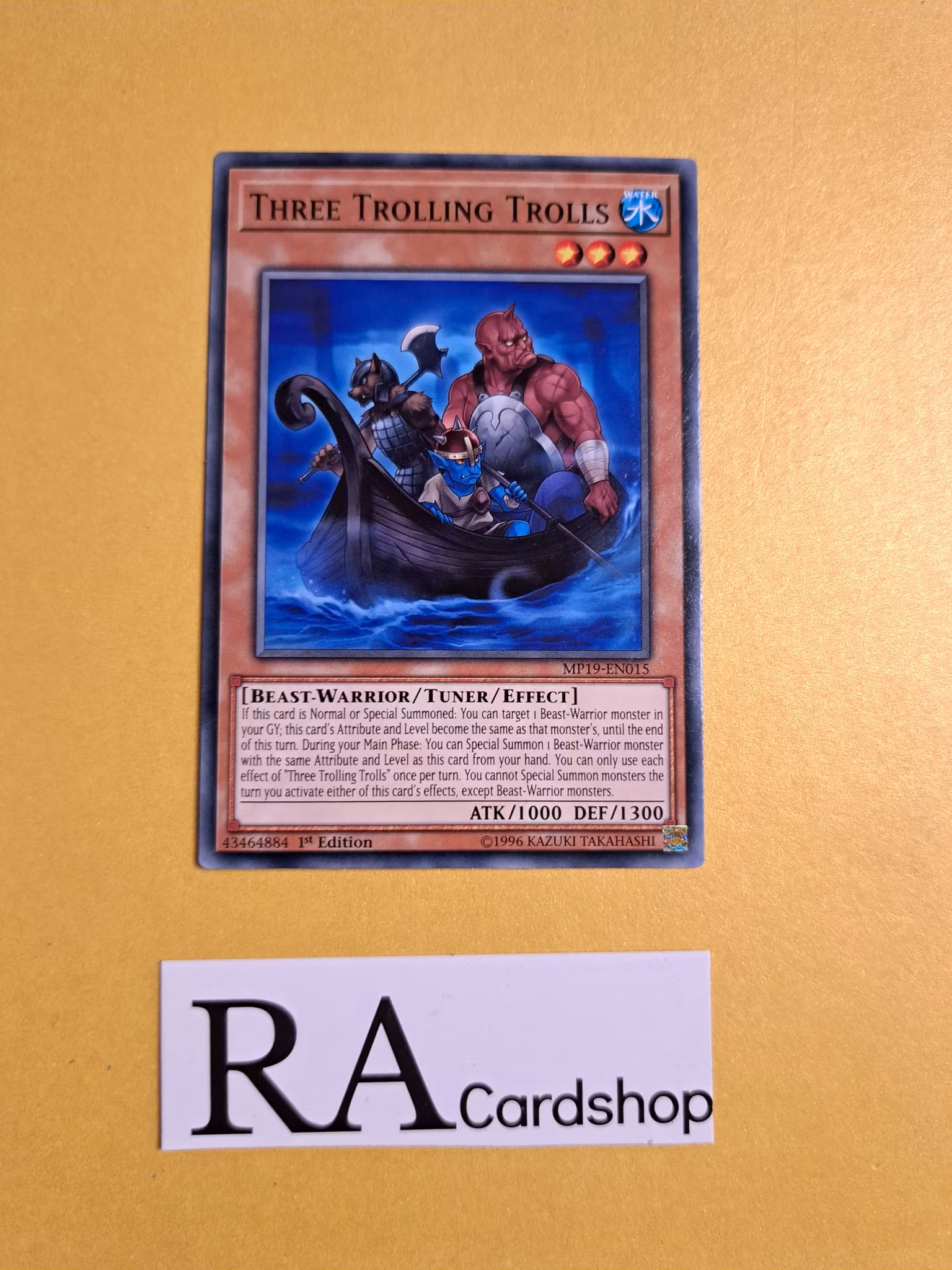 Three Trolling Trolls Common MP19-EN015 1st Edition Gold Sarcophagus Tin Mega Pack 2019 MP19 Yu-Gi-Oh