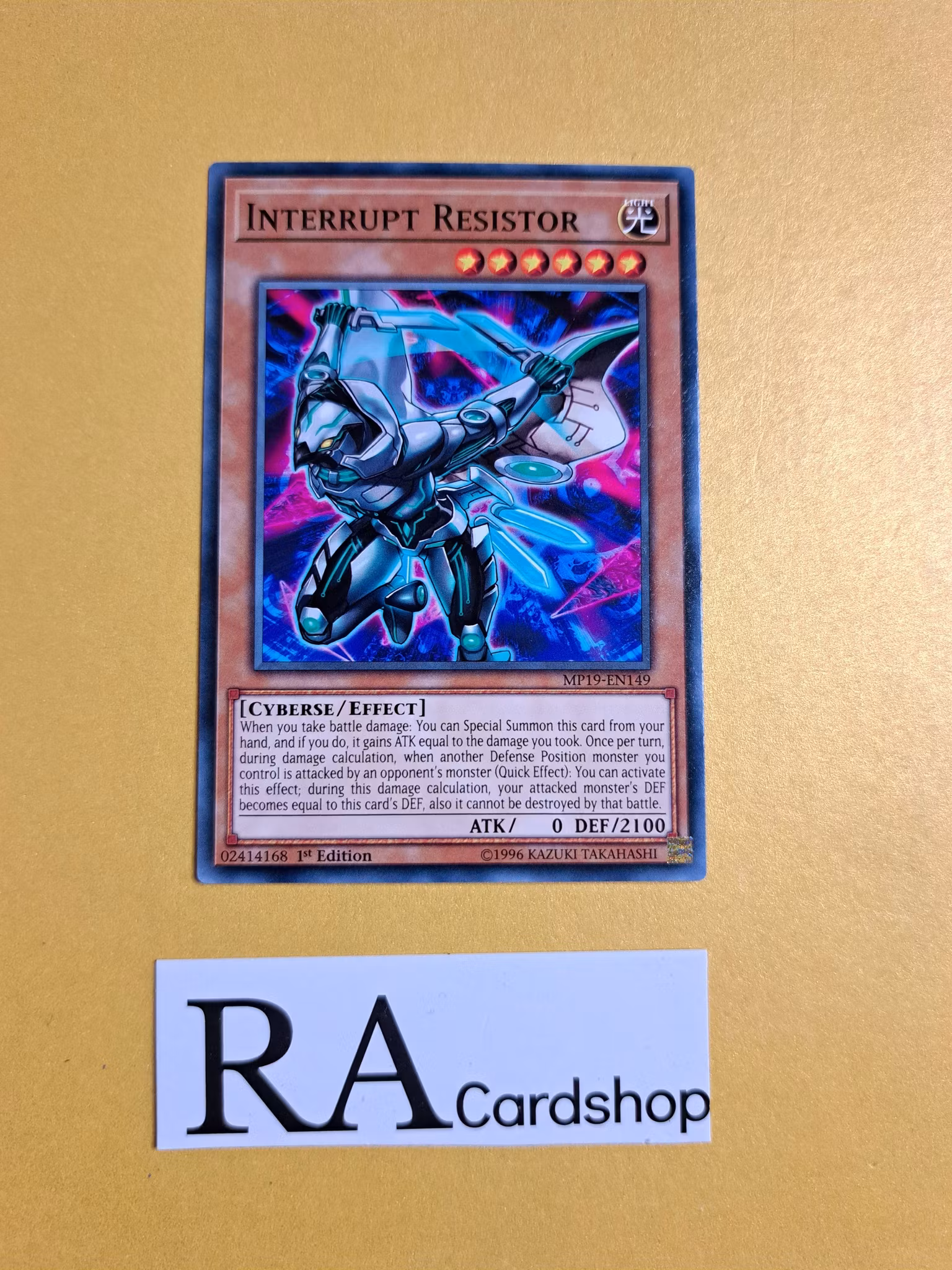 Interrupt Resistor Common MP19-EN149 1st Edition Gold Sarcophagus Tin Mega Pack 2019 MP19 Yu-Gi-Oh