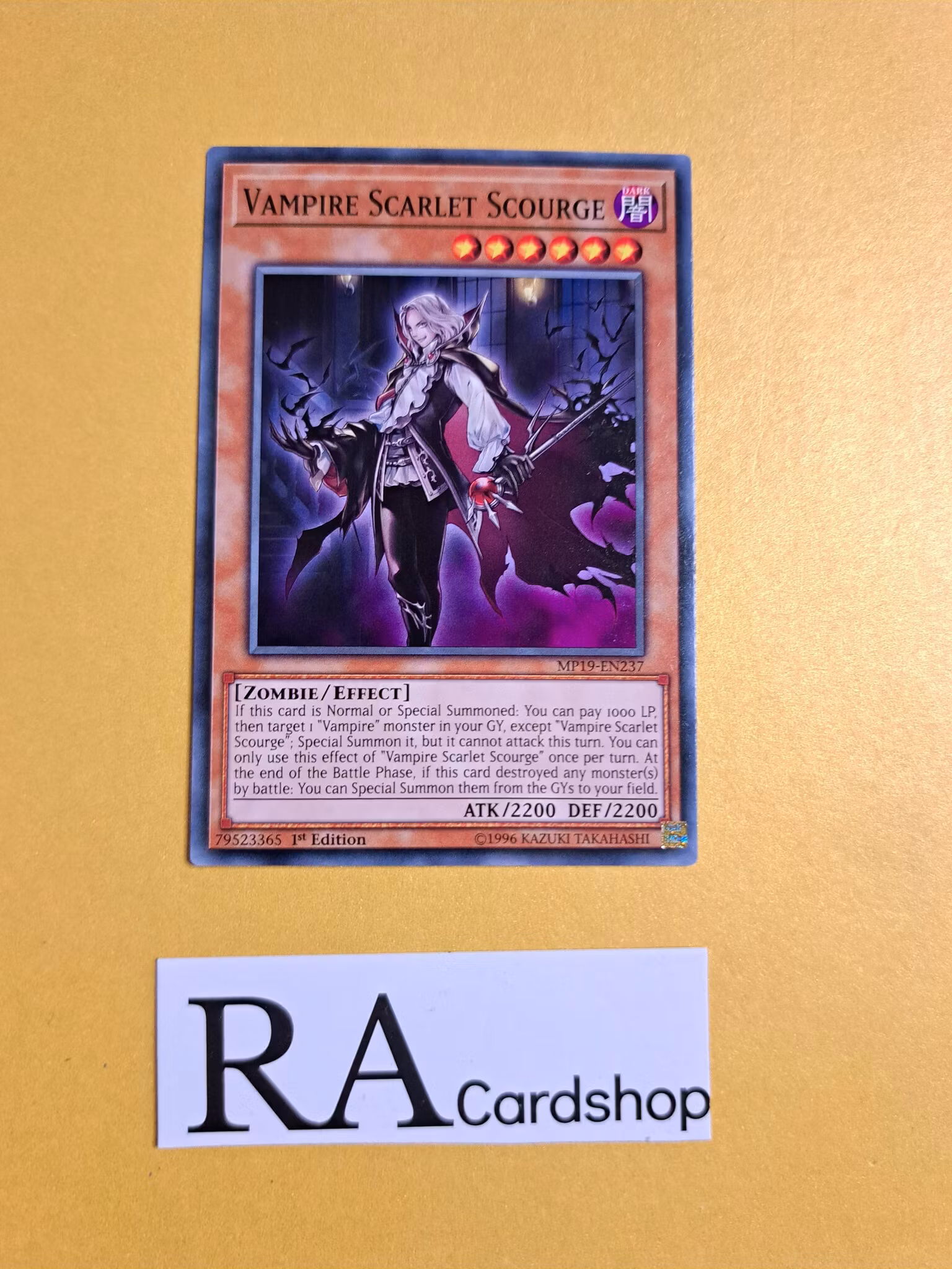 Vampire Scarlet Scourge Common MP19-EN237 1st Edition Gold Sarcophagus Tin Mega Pack 2019 MP19 Yu-Gi-Oh