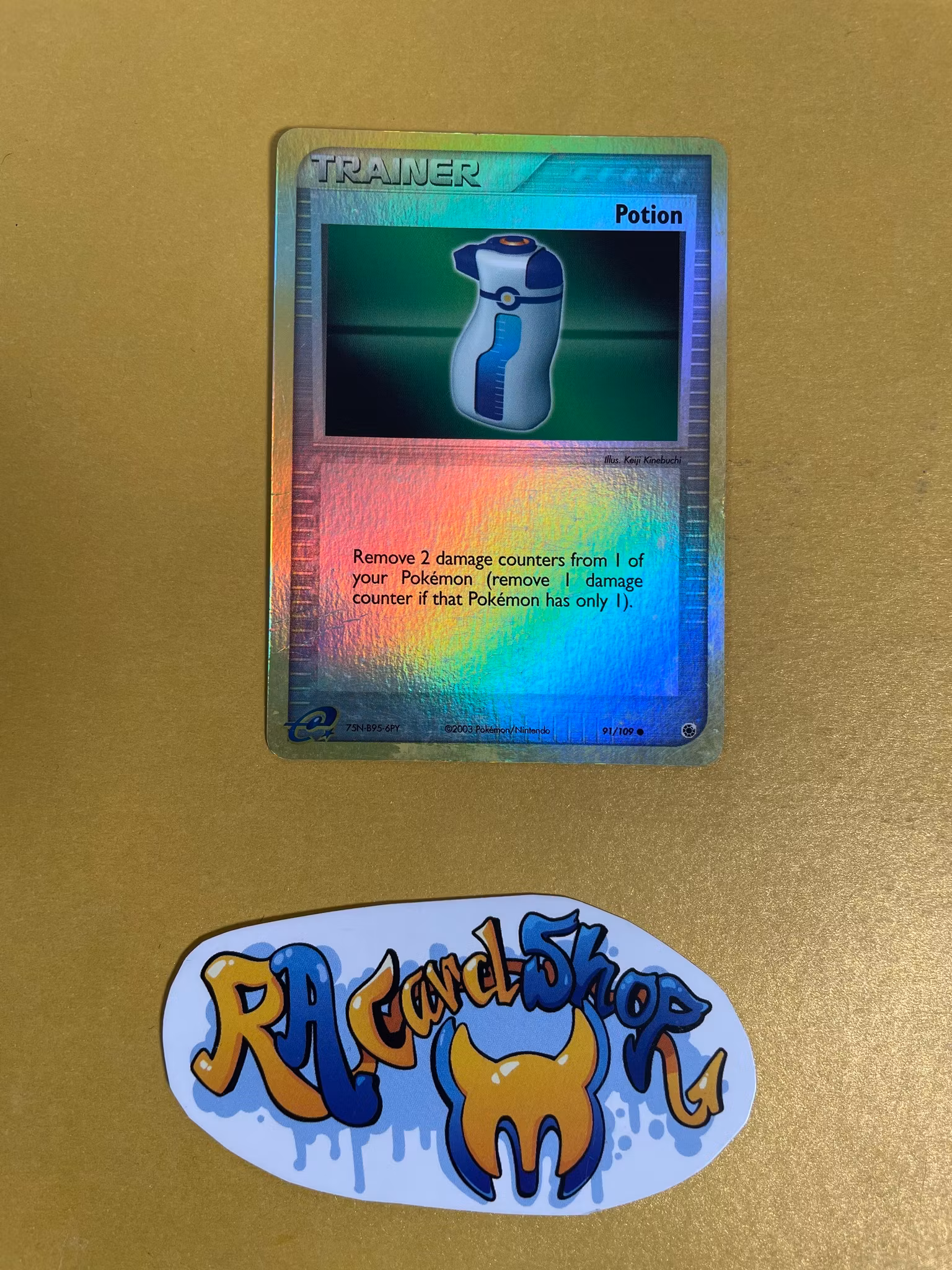 Potion Reverse Holo Common 91/109 EX Ruby & Sapphire Pokemon