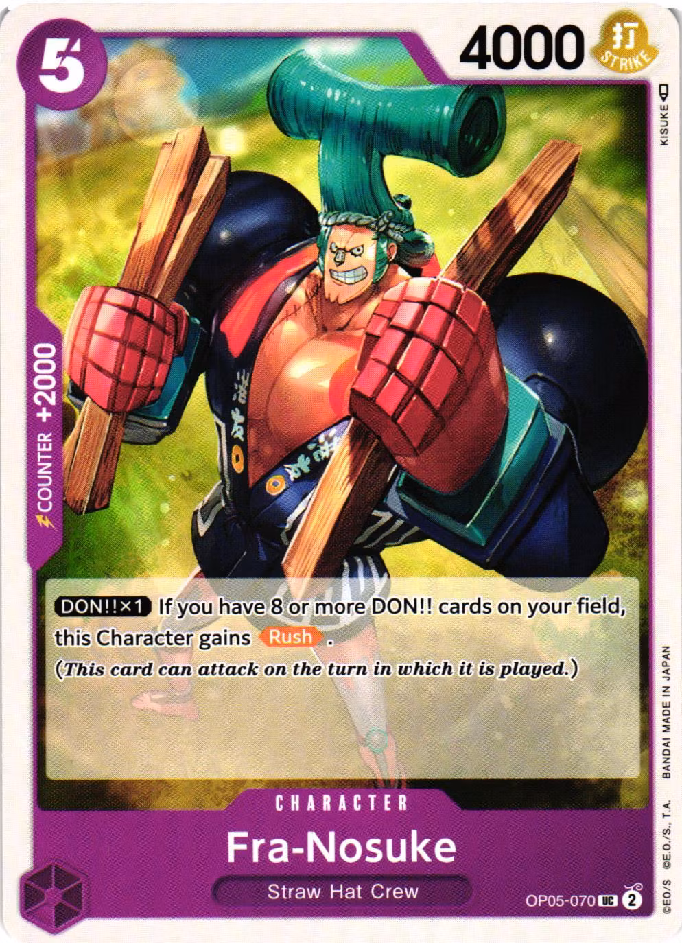 Fra-Nosuke Uncommon OP05-070 Awakening of the New Era OP05 One Piece