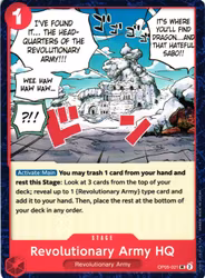 Revolutionary Army HQ Uncommon OP05-021 Awakening of the New Era OP05 One Piece