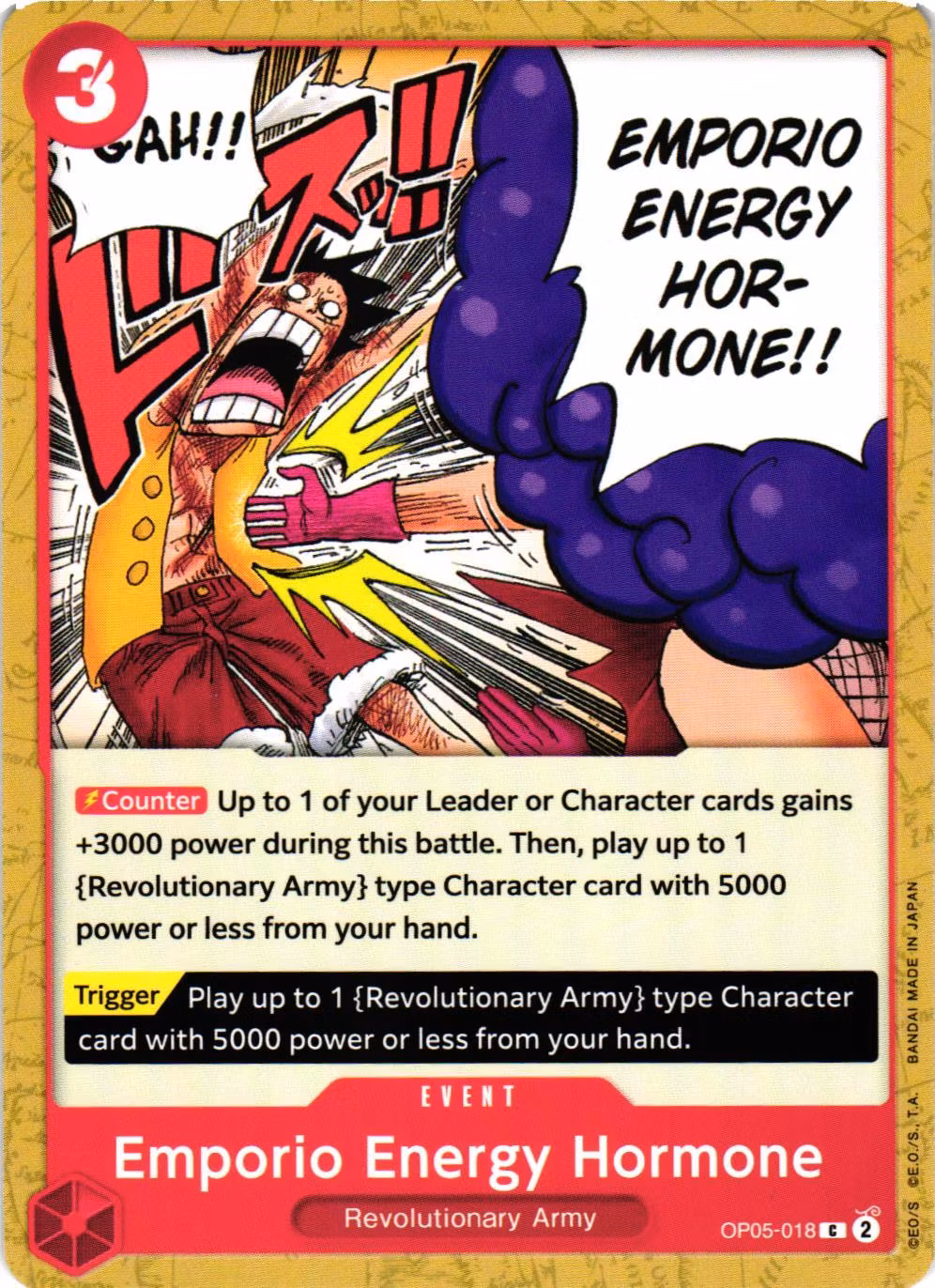 Emporio Energy Hormona Common OP05-018 Awakening of the New Era OP05 One Piece