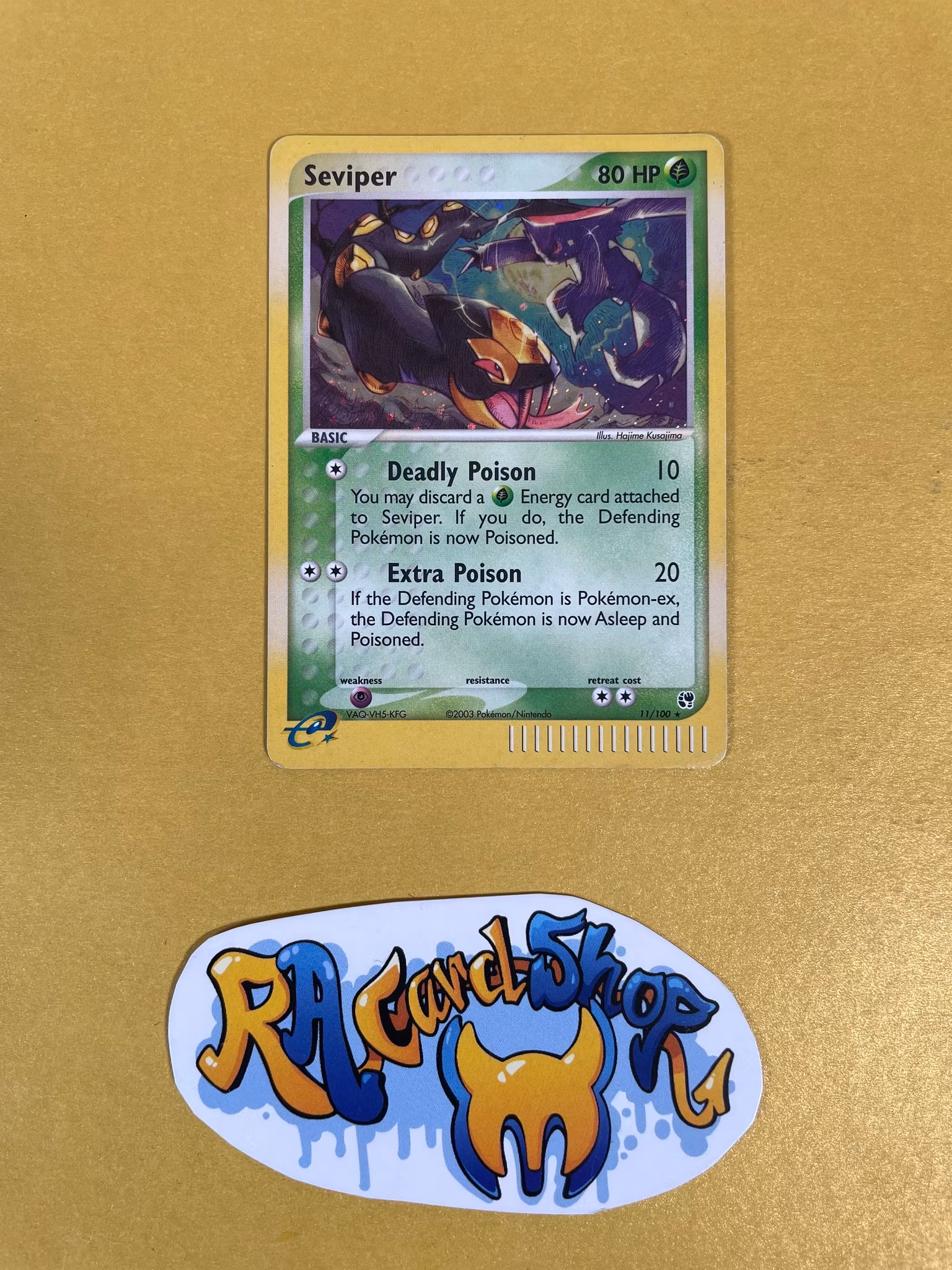 Seviper Holo Rare 11/100 EX Sandstorm Pokemon