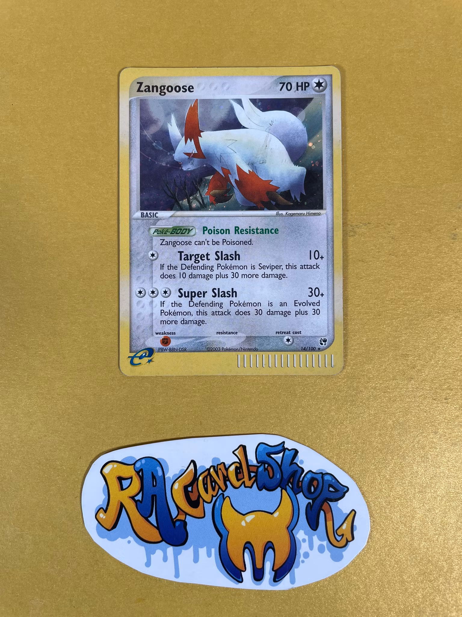 Zangoose Holo Rare 14/100 EX Sandstorm Pokemon
