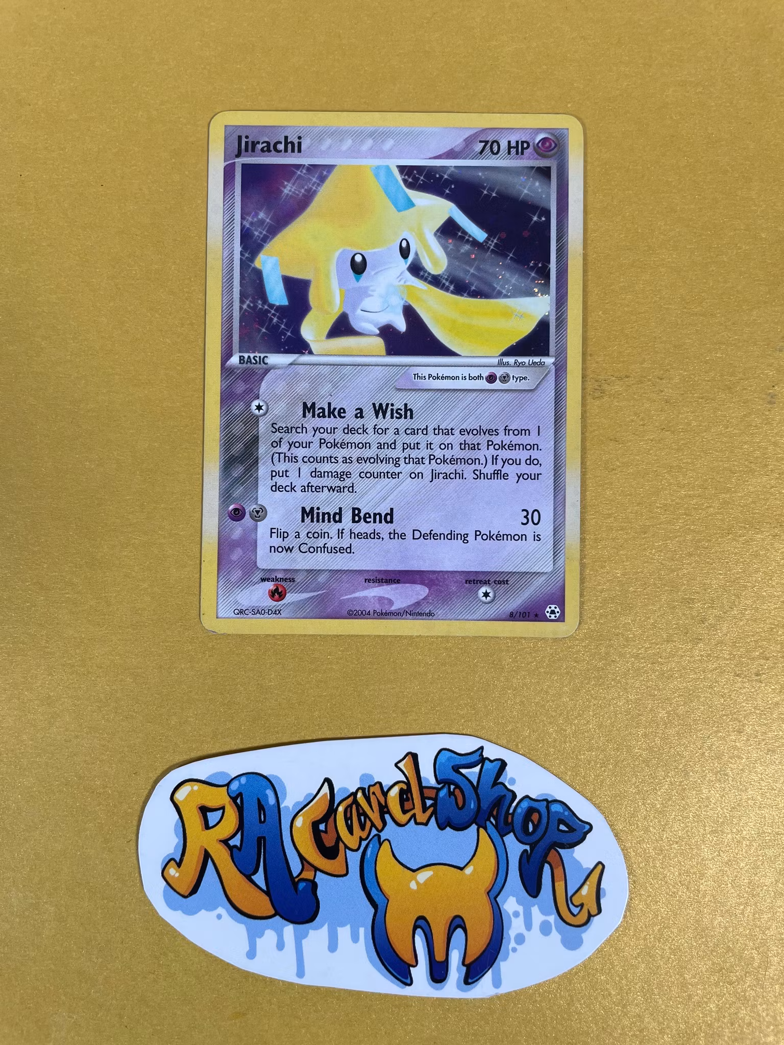 Jirachi  Reverse Holo Rare 8/101 EX Hidden Legends Pokemon