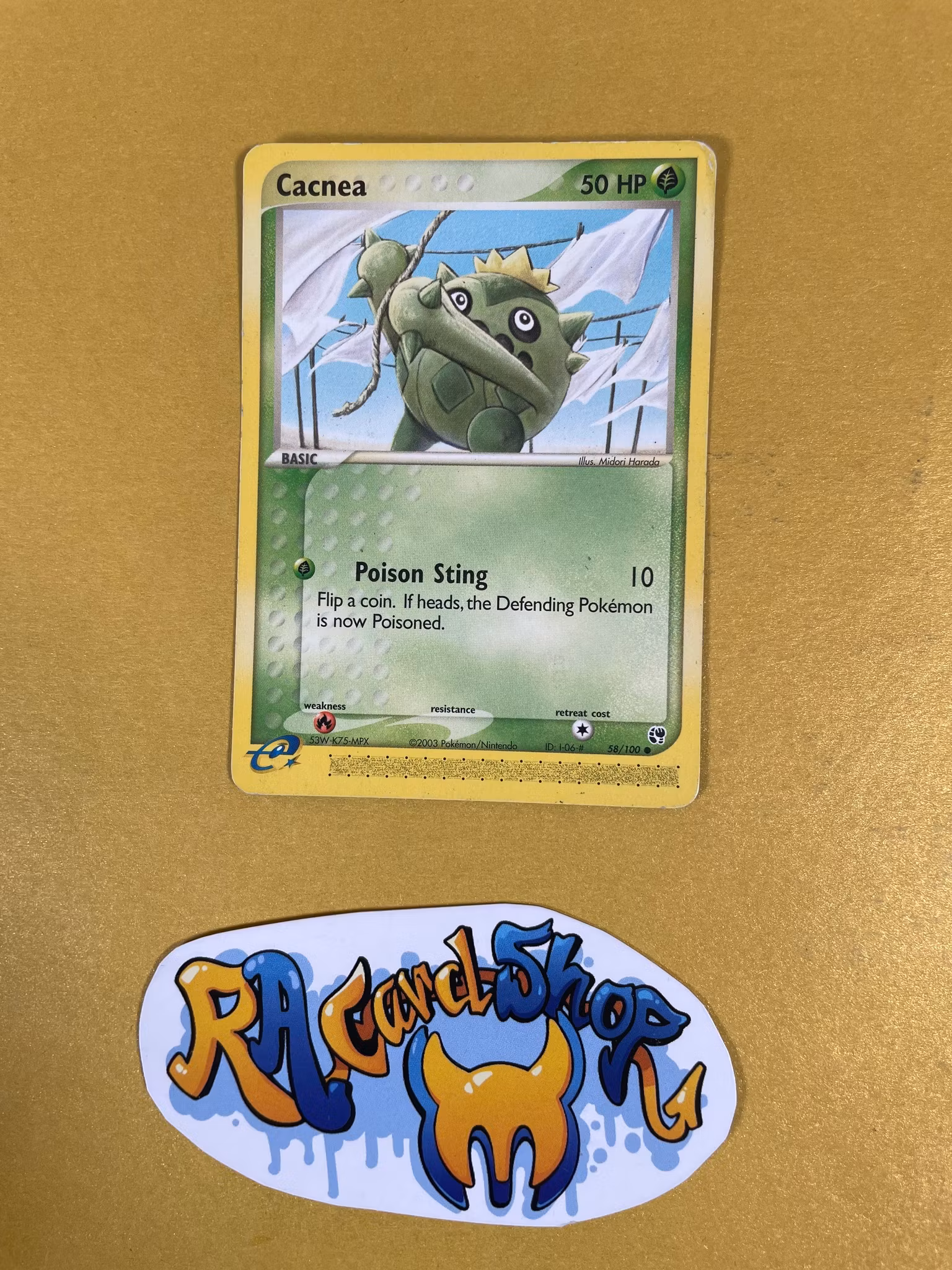 Cacnea Common 58/100 (1) EX Sandstorm Pokemon
