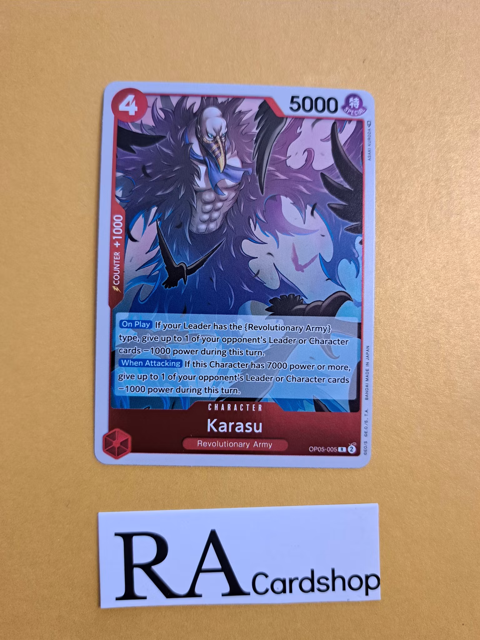 Karasu Rare OP05-005 Awakening of the New Era OP05 One Piece