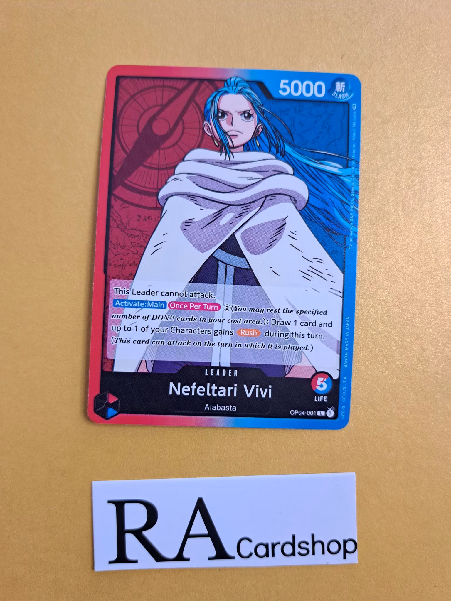 Nefaltari Vivi Leader OP04-001 Kingdoms of Intrigue OP04 One Piece