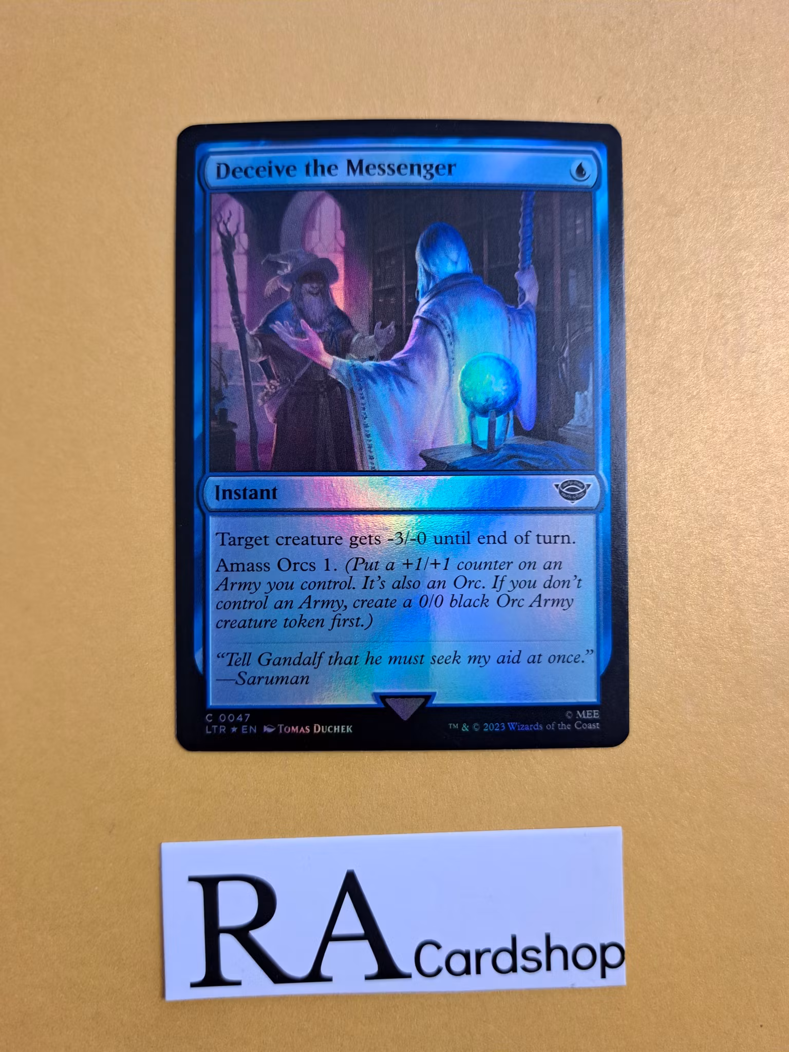Deceive the Messenger Common Foil 047 The Lord of the Rings Tales of Middle-earth Magic the Gathering