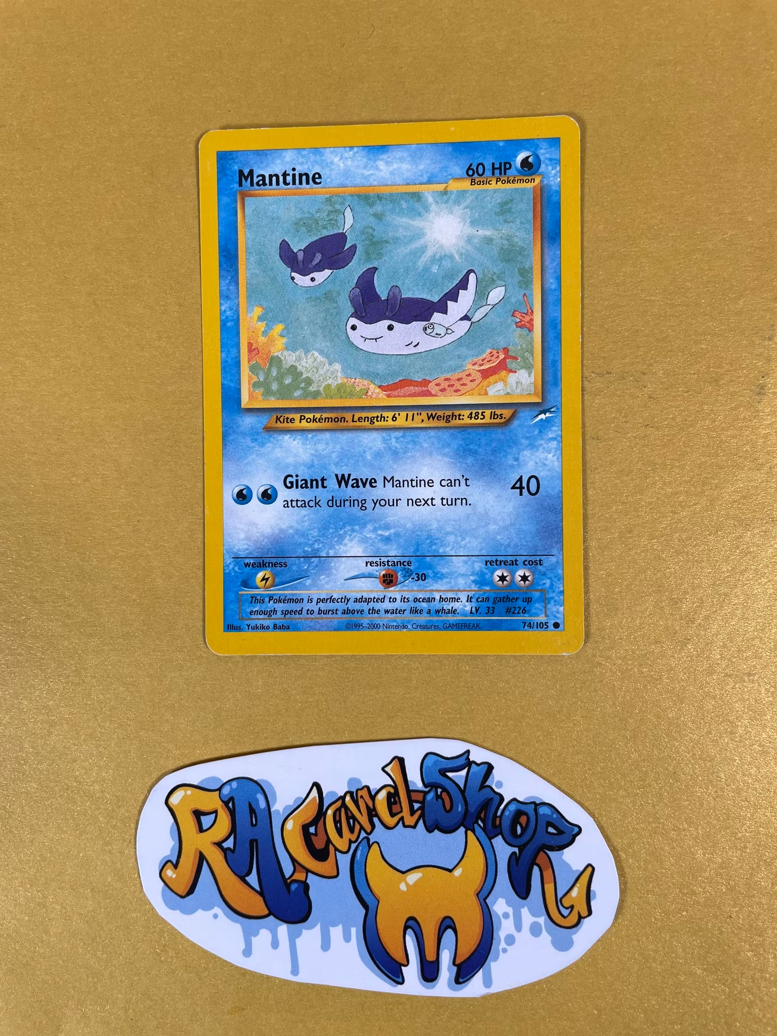 Mantine Common 74/105 Neo Destiny Pokemon