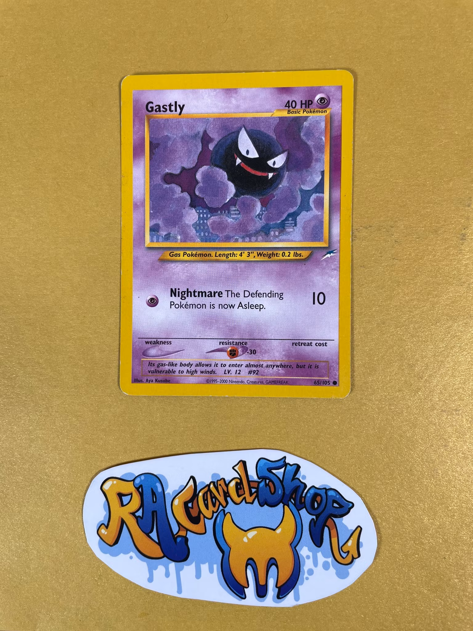 Gastly Common 65/105 Neo Destiny Pokemon