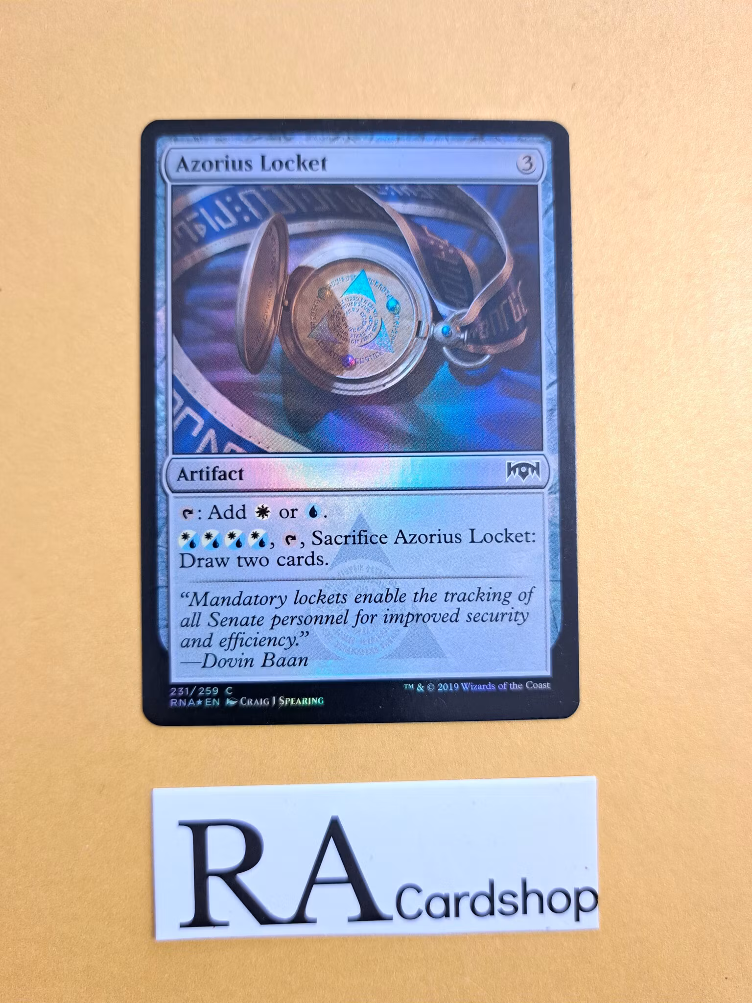 Azorius Locket Common Foil 231/259 Ravnica Allegiance (RNA) Magic the Gathering
