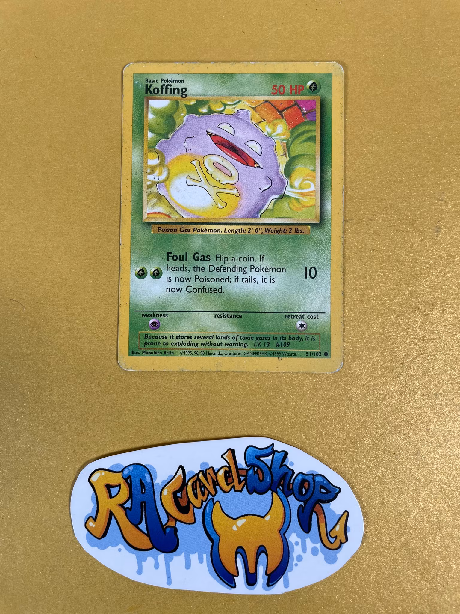 Koffing Common 51/102 Base Set Pokemon (1)