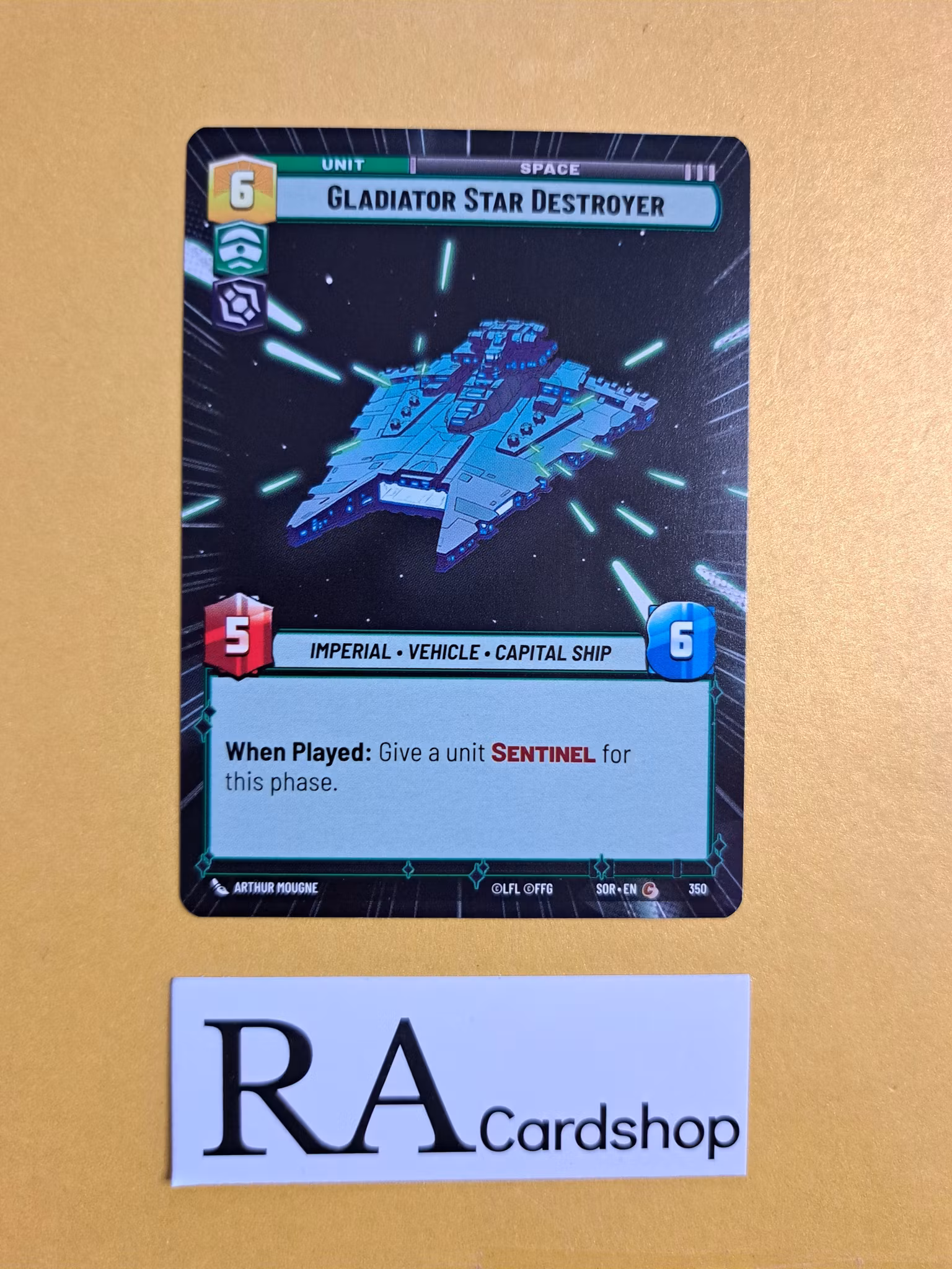 Gladiator Star Destroyer Common 350 Spark of the Rebellion (SOR) Star Wars Unlimited