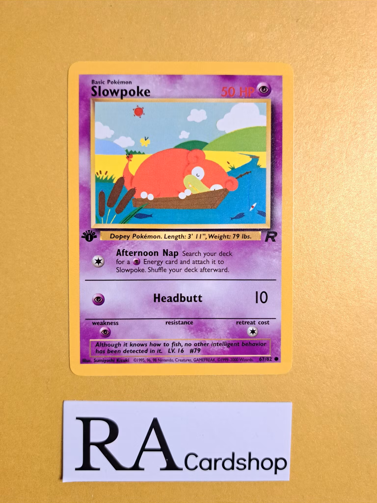 Slowpoke Common 67/82 1st Edition Team Rocket Pokemon (4)