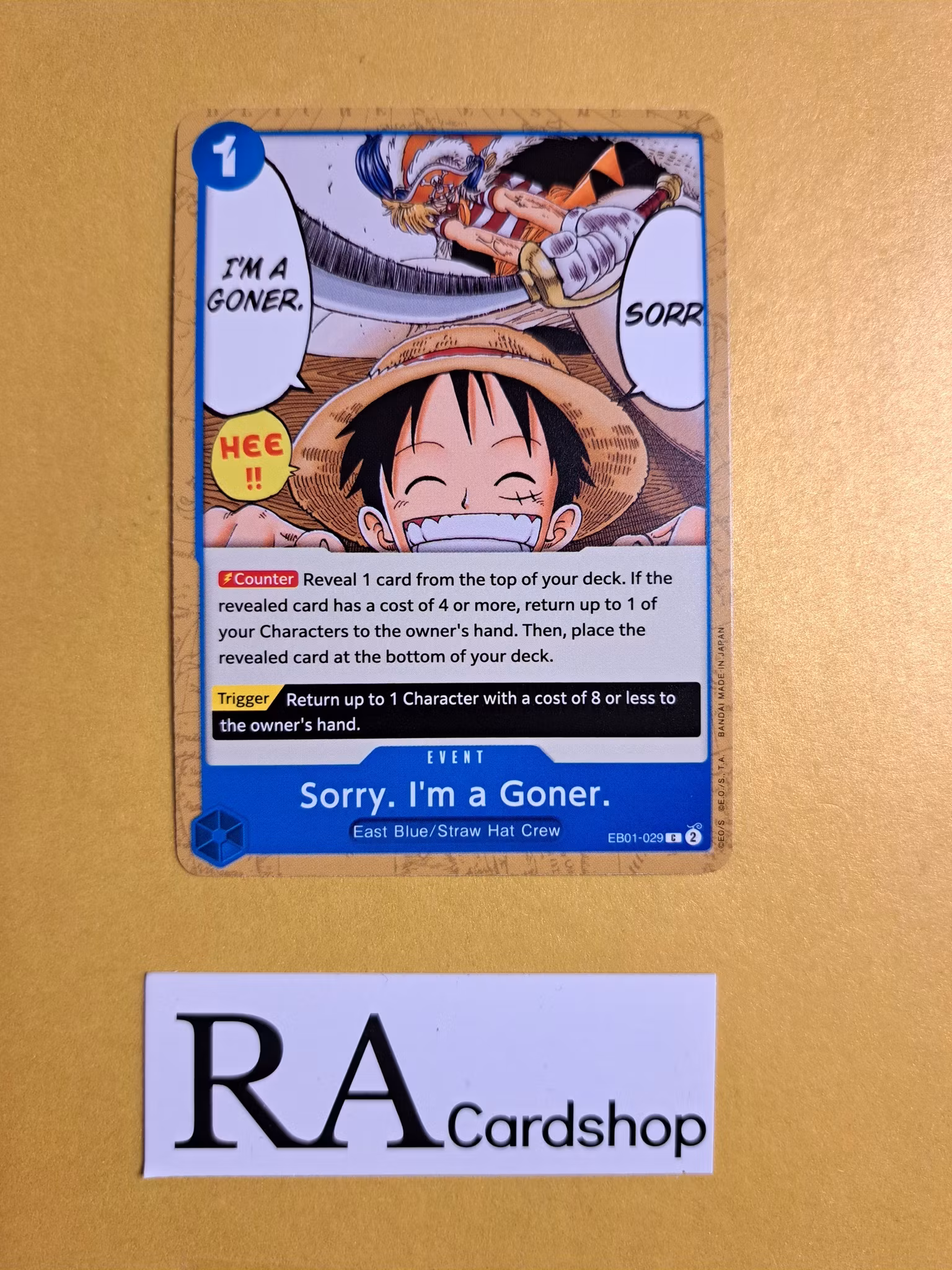 Sorry. Im a Goner. Common EB01-029 Memorial Collection One Piece