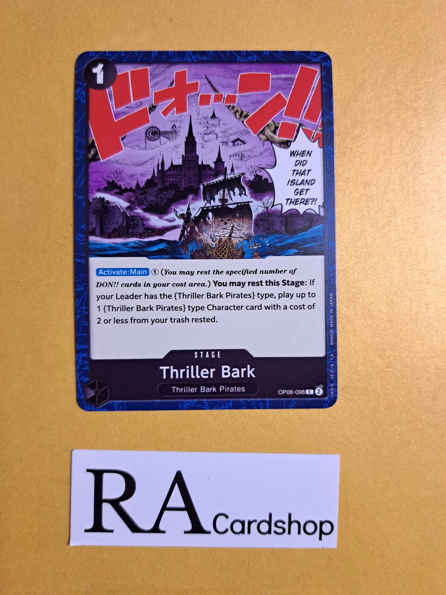 Thriller Bark Common OP06-098 Wings of the Captain OP06 One Piece