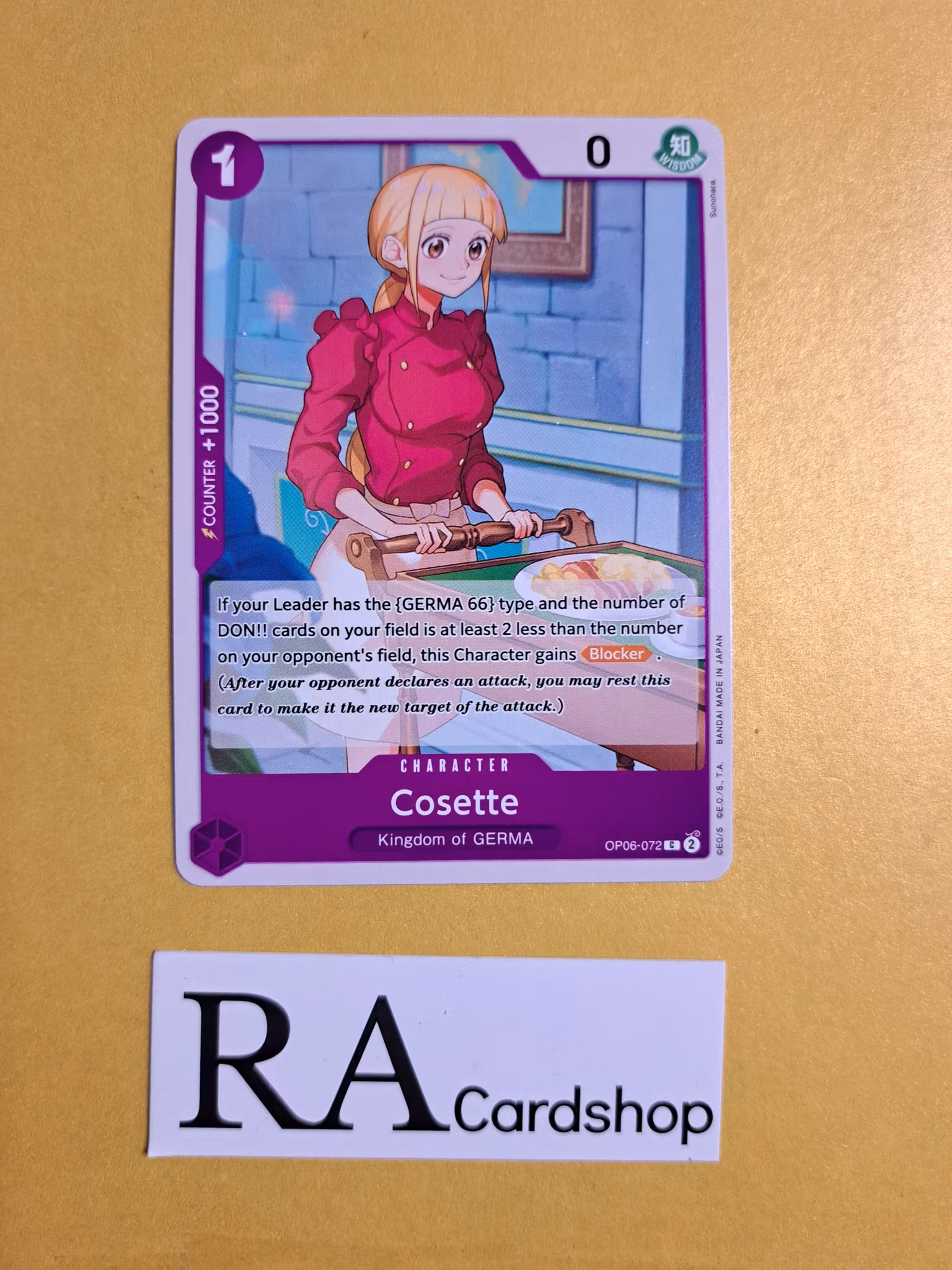 Cosette Common OP06-072 Wings of the Captain OP06 One Piece Card Game
