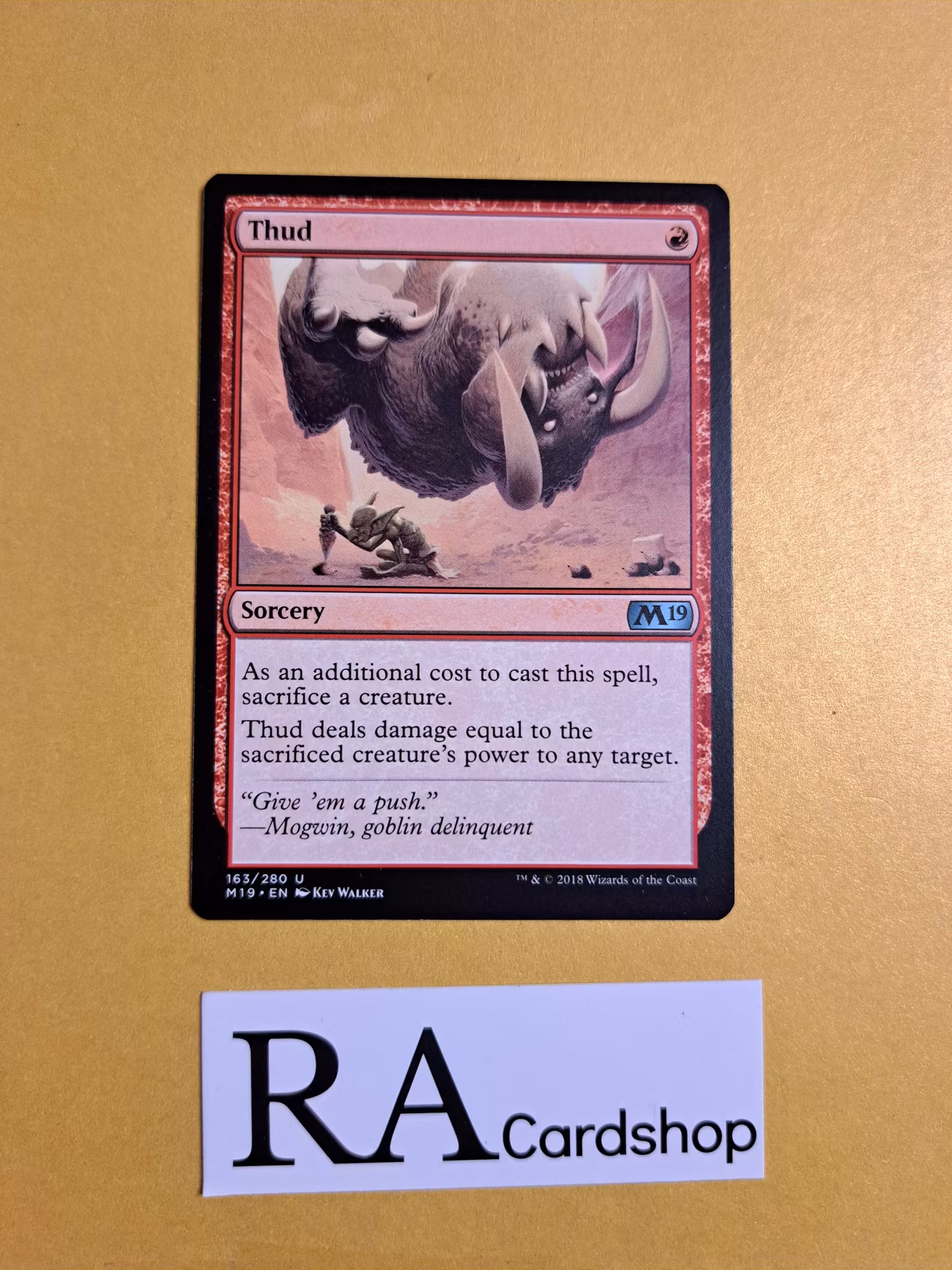 Thud Uncommon 163/280 Core 2019 (M19) Magic the Gathering