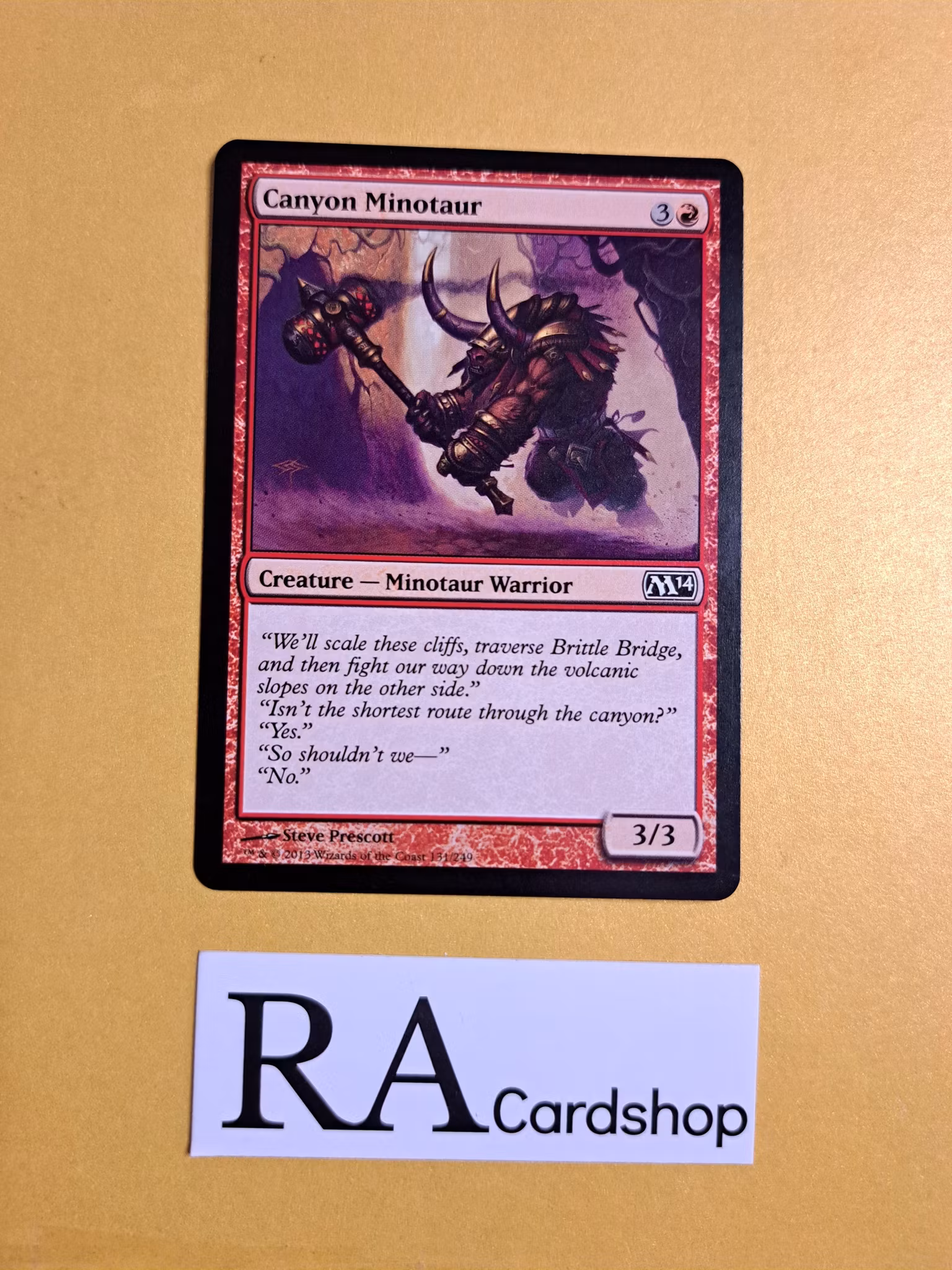Canyon Minotaur Common 131/249 Magic 2014 (M14) Magic the Gathering