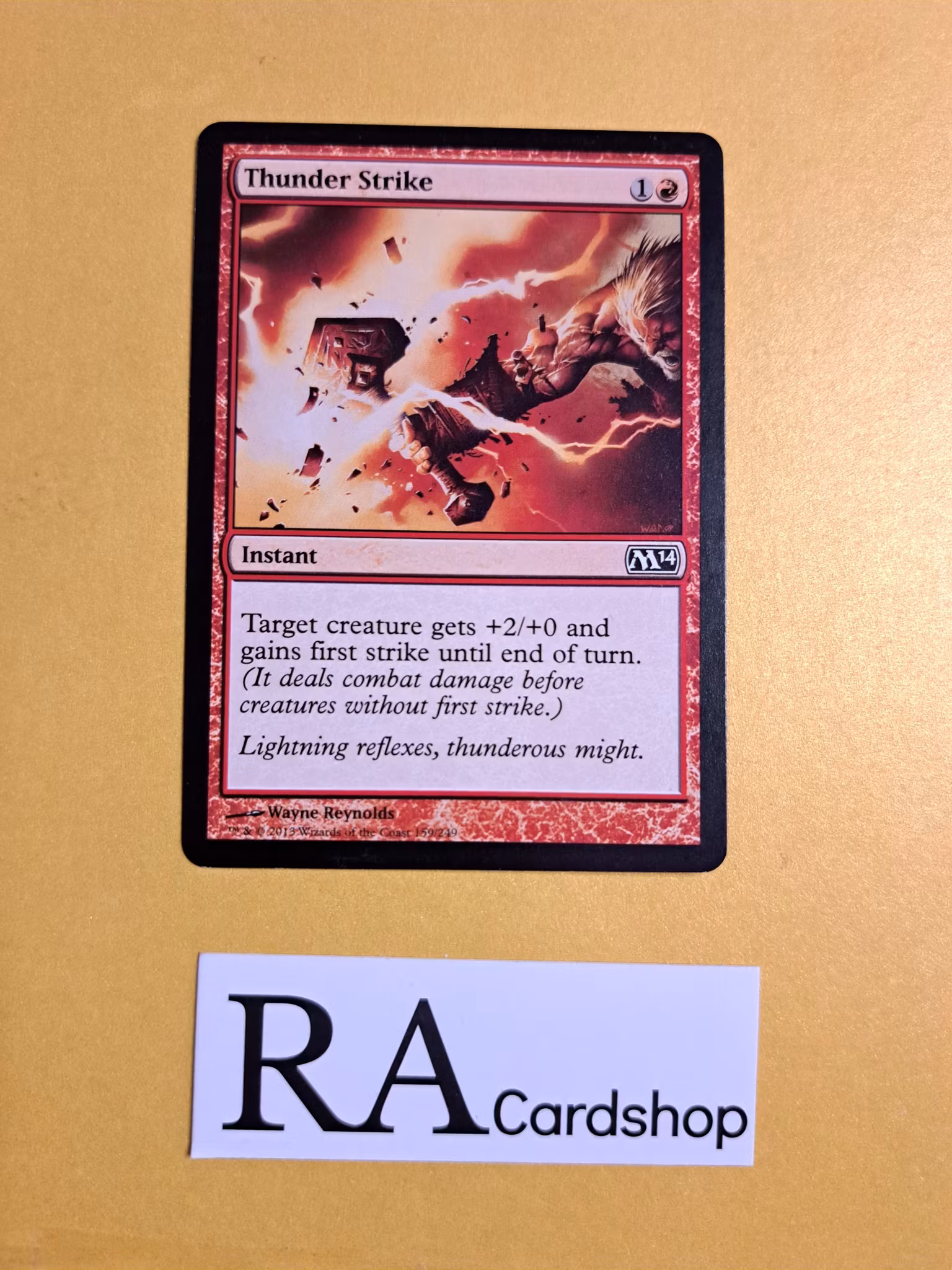 Thunder Strike Common 159/249 Magic 2014 (M14) Magic the Gathering