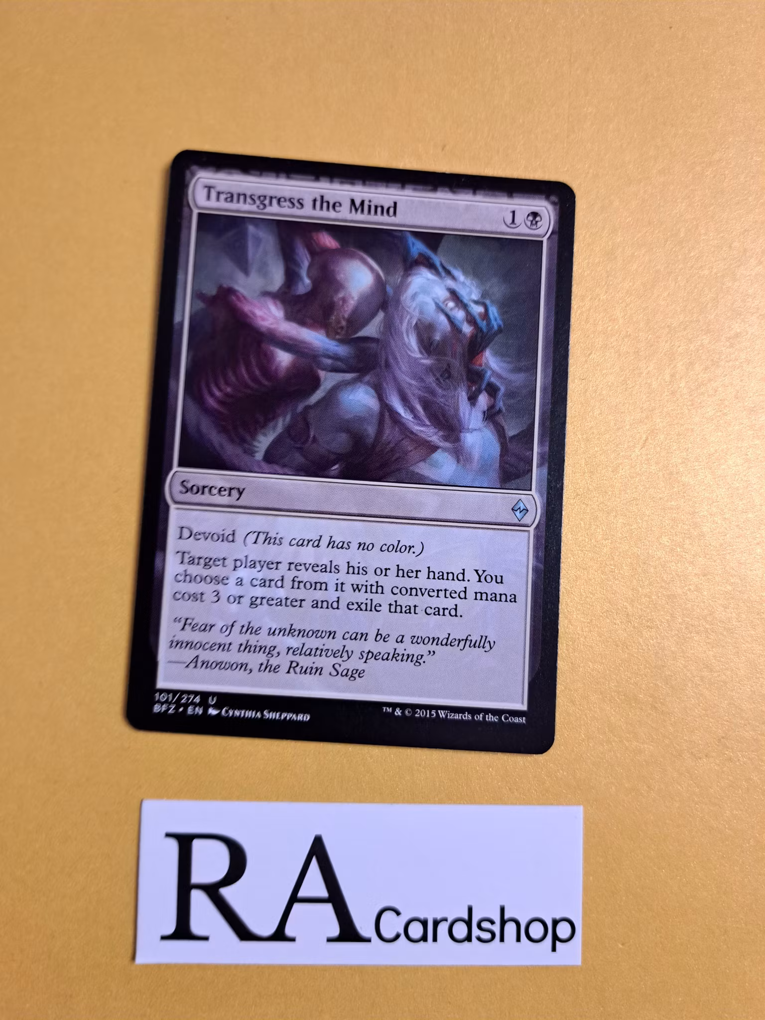 Transgress the Mind Uncommon 101/274 Battle for Zendikar (BFZ) Magic the Gathering