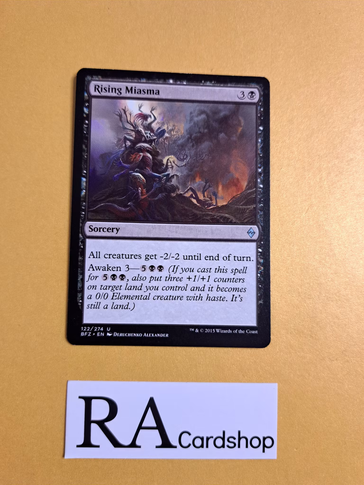 Rising Miasma Uncommon 122/274 Battle for Zendikar (BFZ) Magic the Gathering
