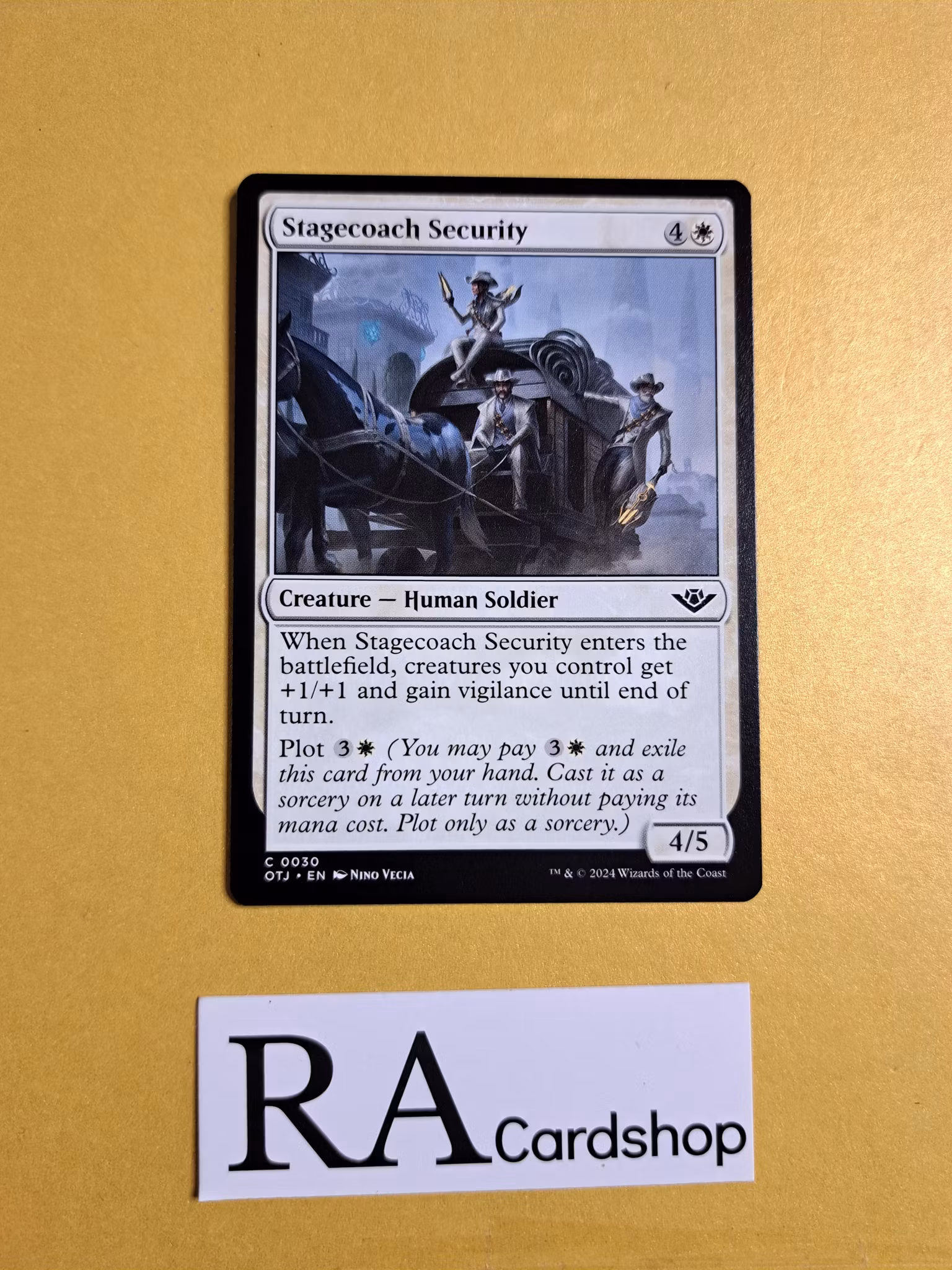 Stagecoach Security Common 0030 Outlaws of Thunder Junction (OTJ) Magic the Gathering