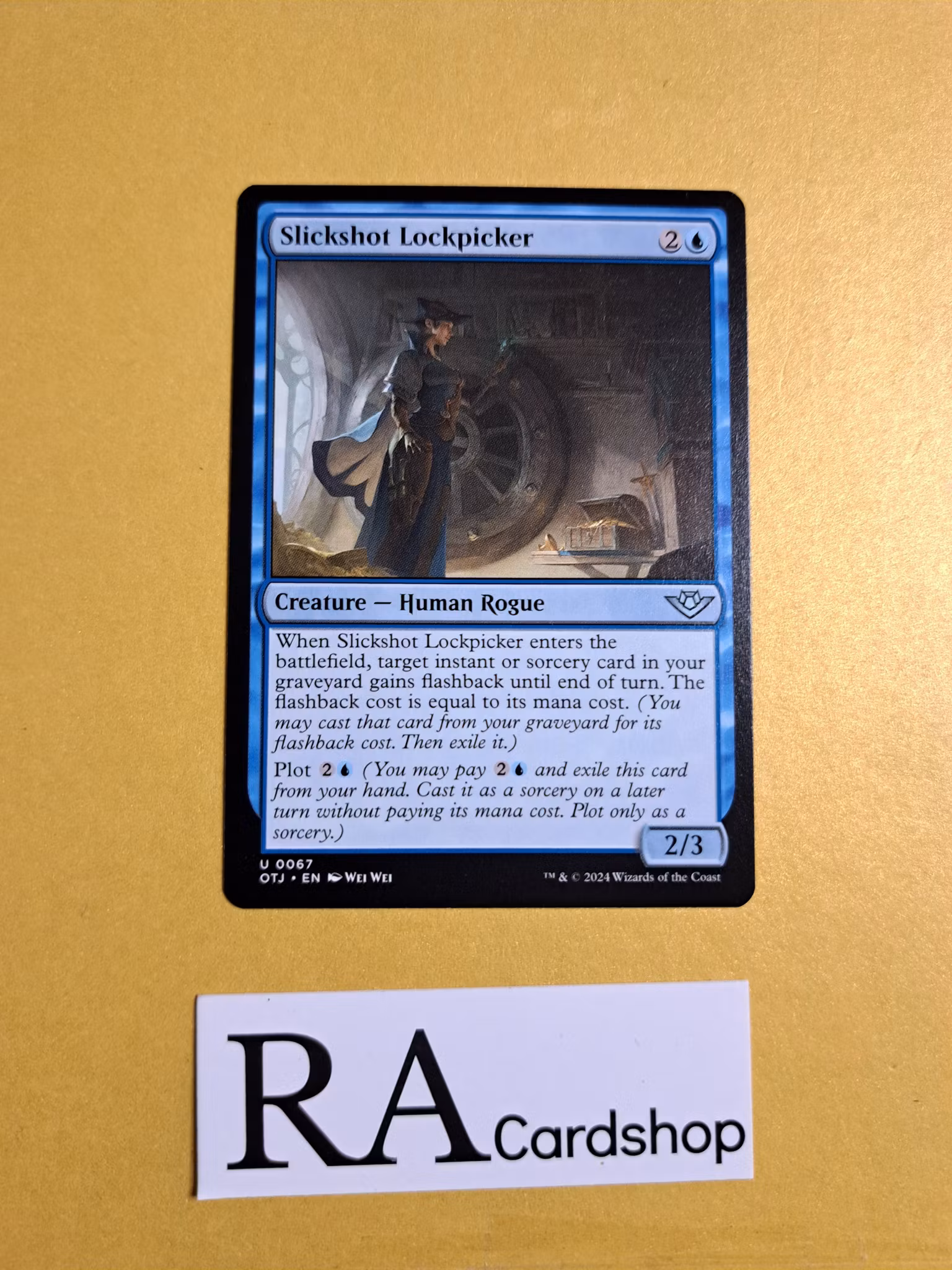 Slickshot Lockpicker Uncommon 0067 Outlaws of Thunder Junction (OTJ) Magic the Gathering