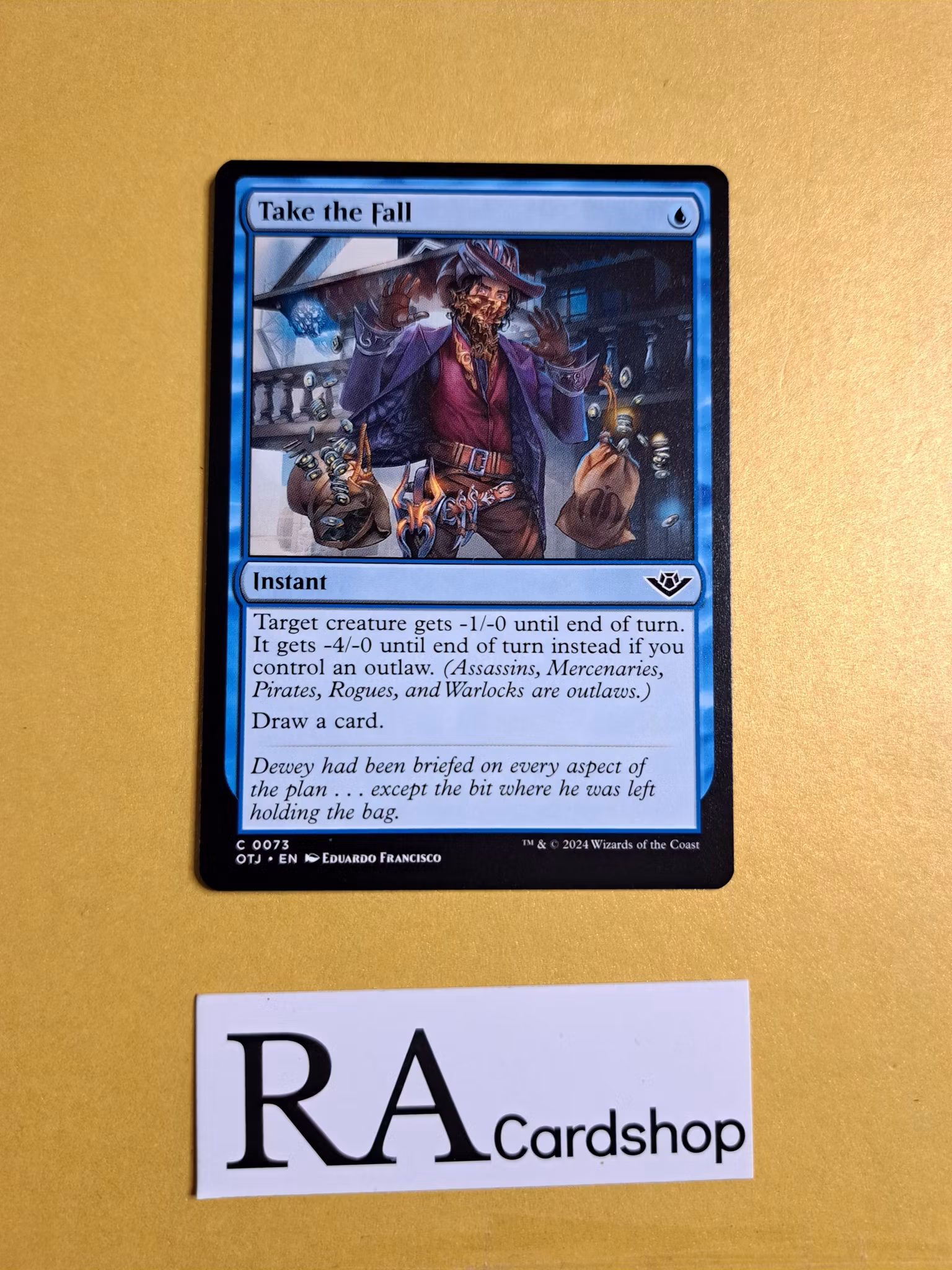 Take the Fall Common 0073 Outlaws of Thunder Junction (OTJ) Magic the Gathering
