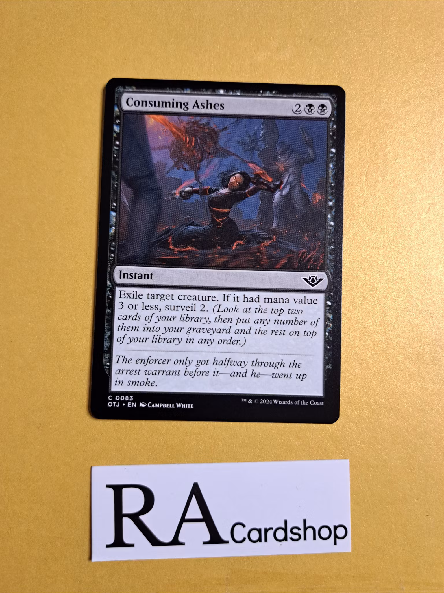 Consuming Ashes Common 0083 Outlaws of Thunder Junction (OTJ) Magic the Gathering