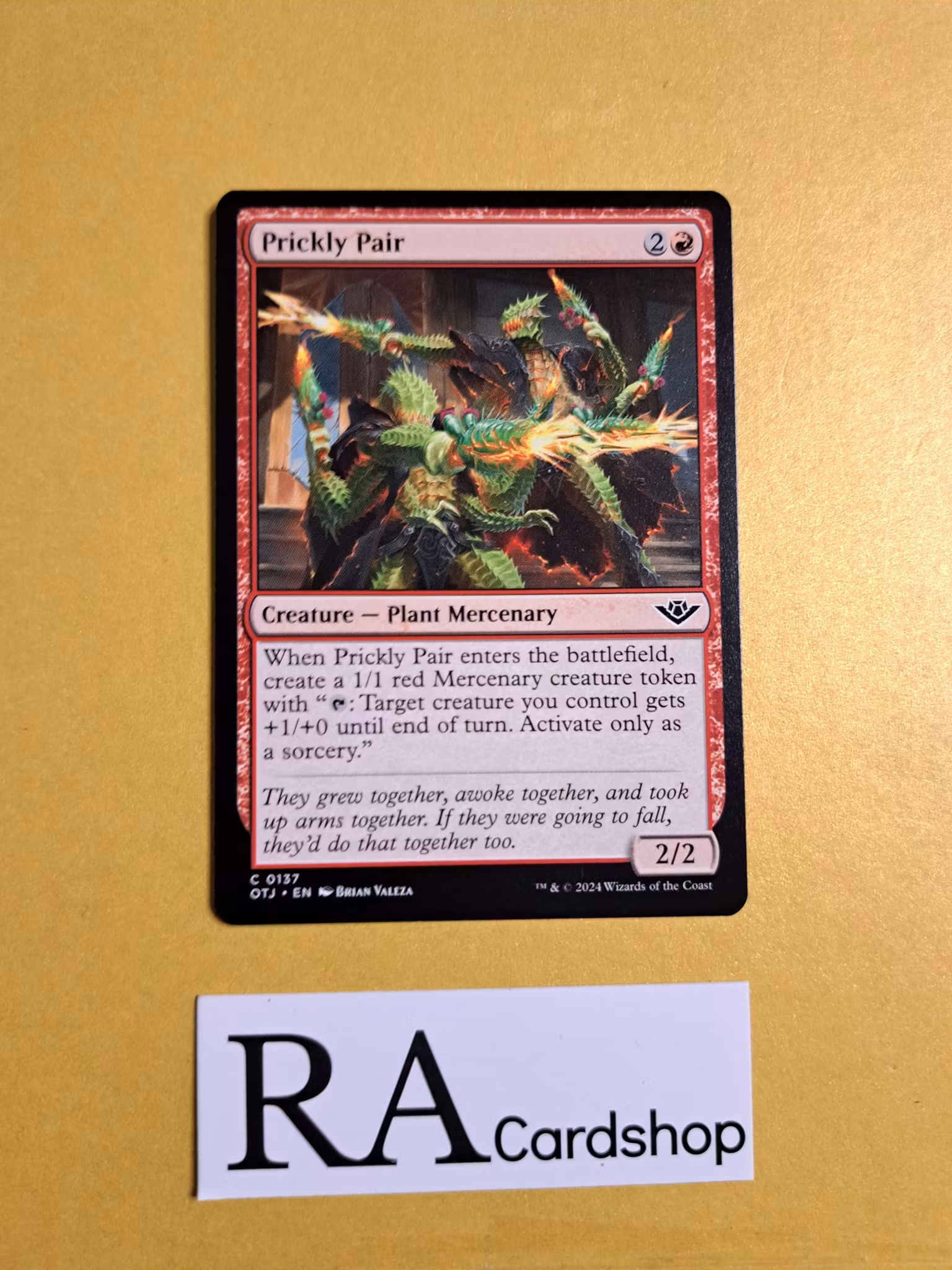 Prickly Pair Common 0137 Outlaws of Thunder Junction (OTJ) Magic the Gathering